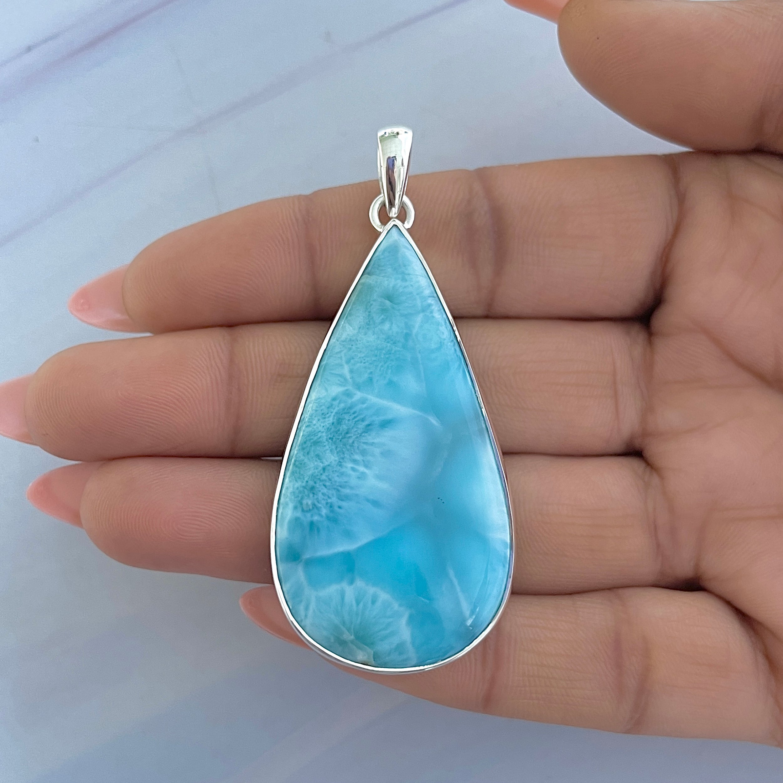 Larimar Pendant-(LAR-P-1557.)