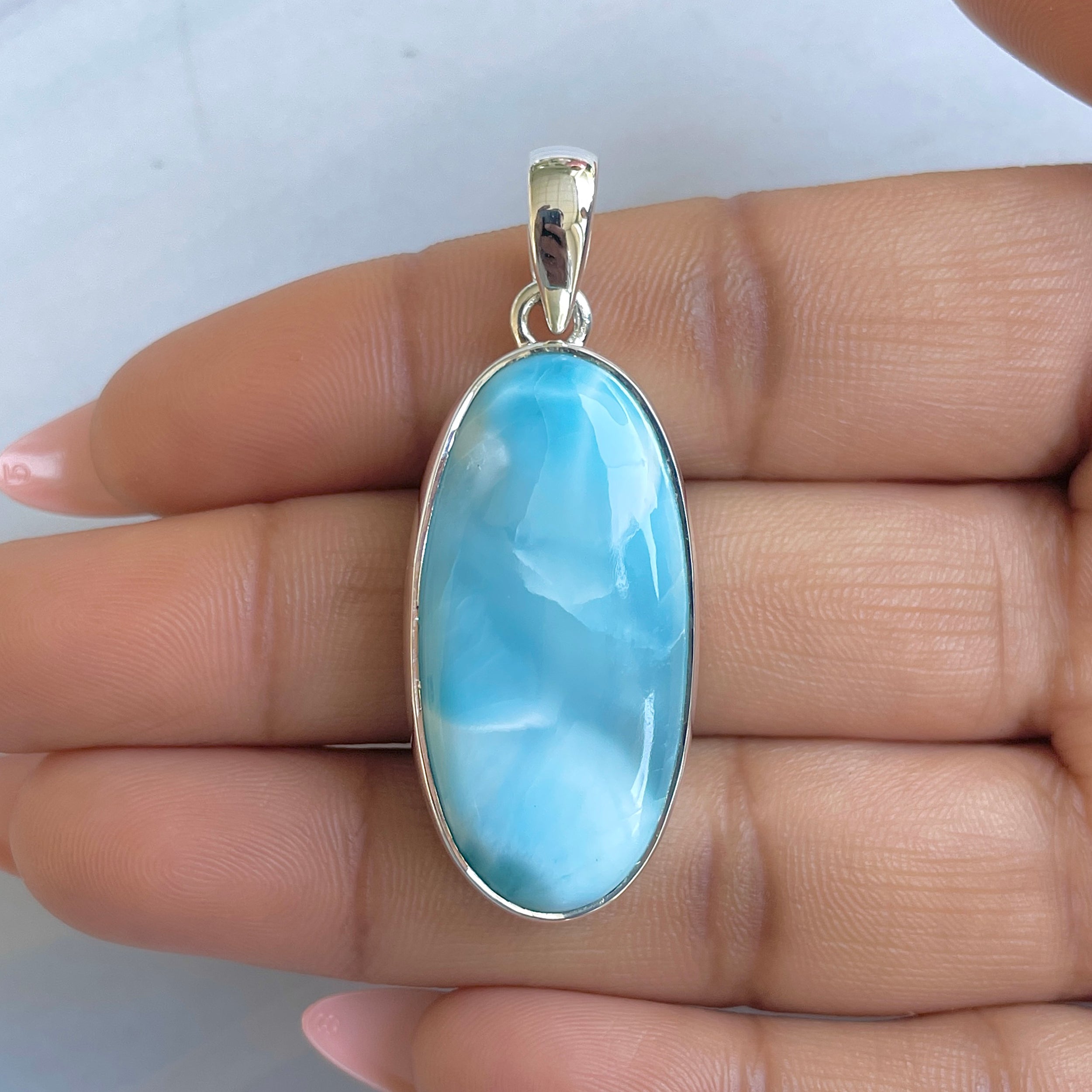 Larimar Pendant-(LAR-P-1561.)