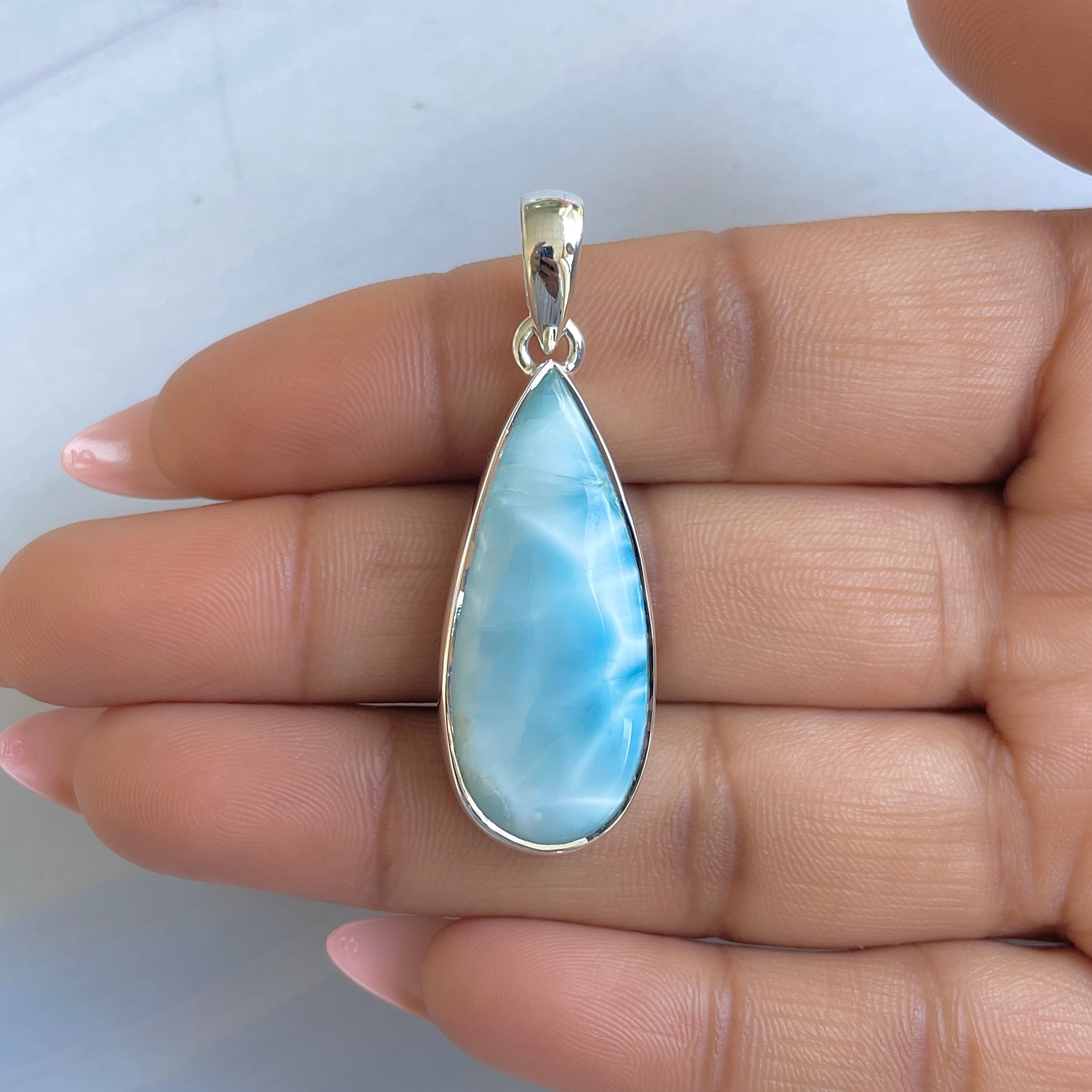 Larimar Pendant-(LAR-P-1562.)