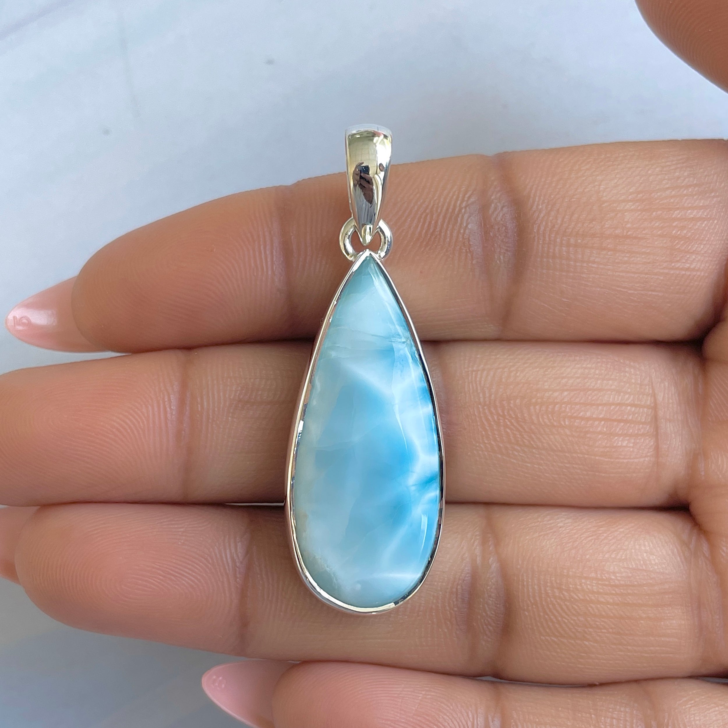 Larimar Pendant-(LAR-P-1562.)