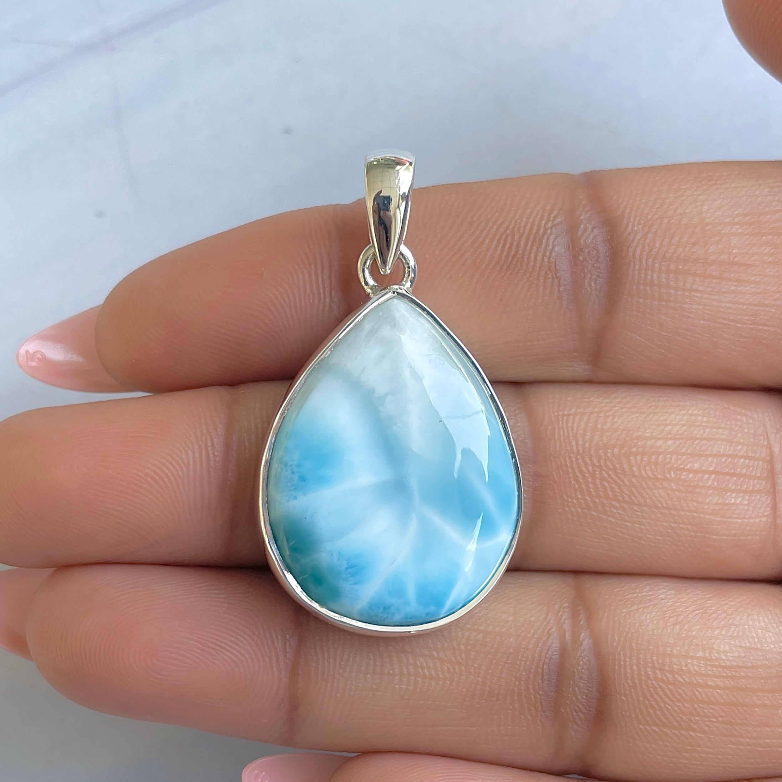 Larimar Pendant-(LAR-P-1564.)