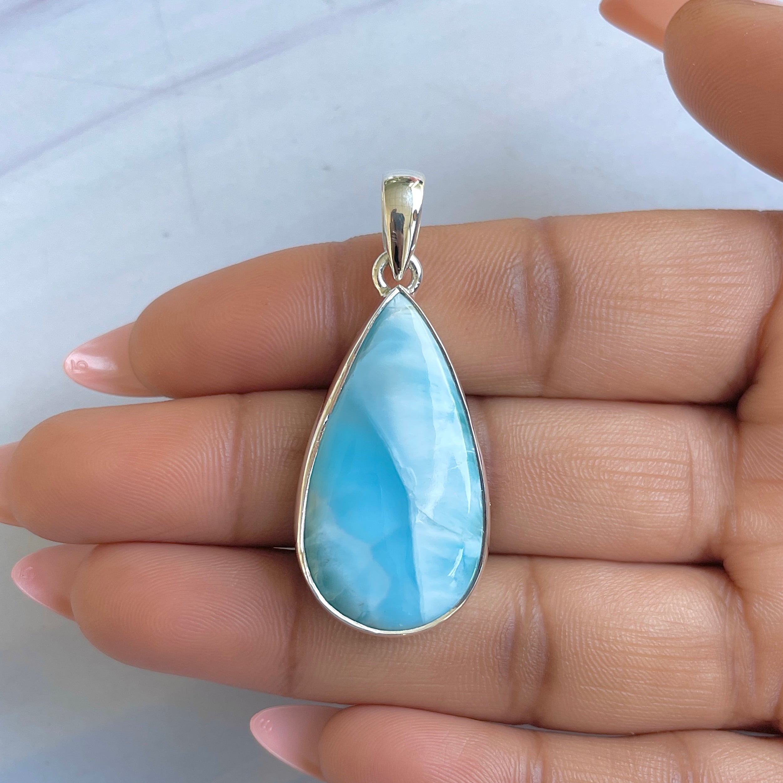 Larimar Pendant-(LAR-P-1566.)