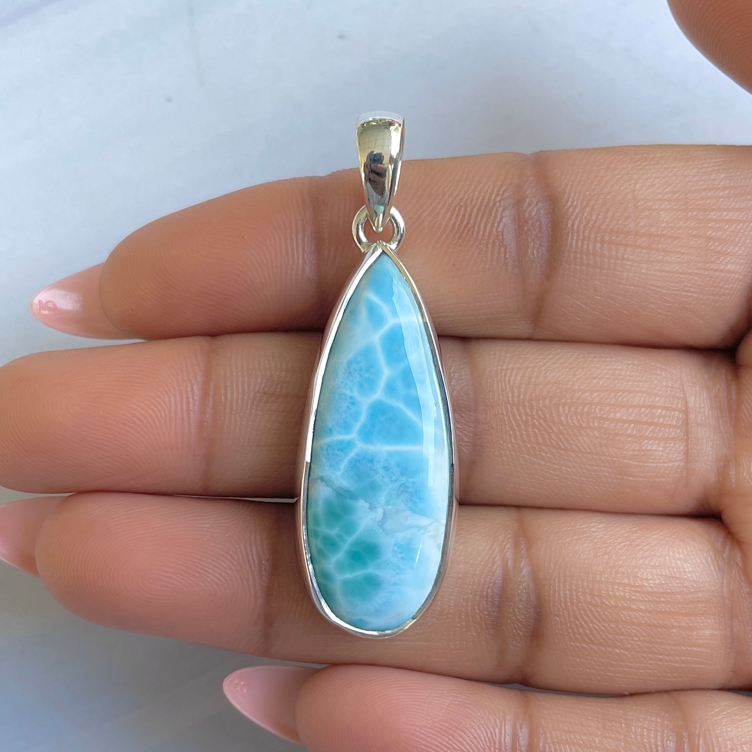 Larimar Pendant-(LAR-P-1568.)