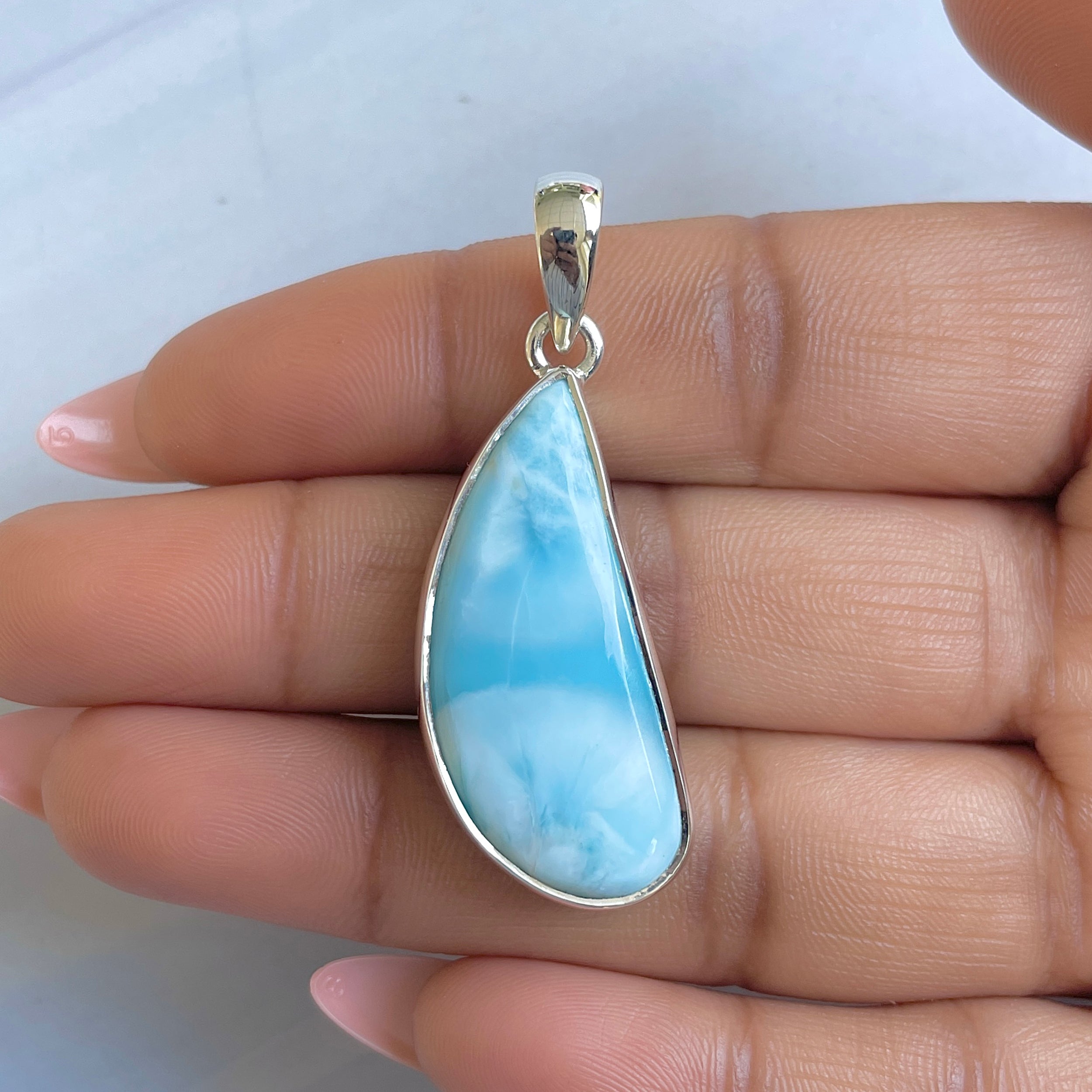 Larimar Pendant-(LAR-P-1569.)