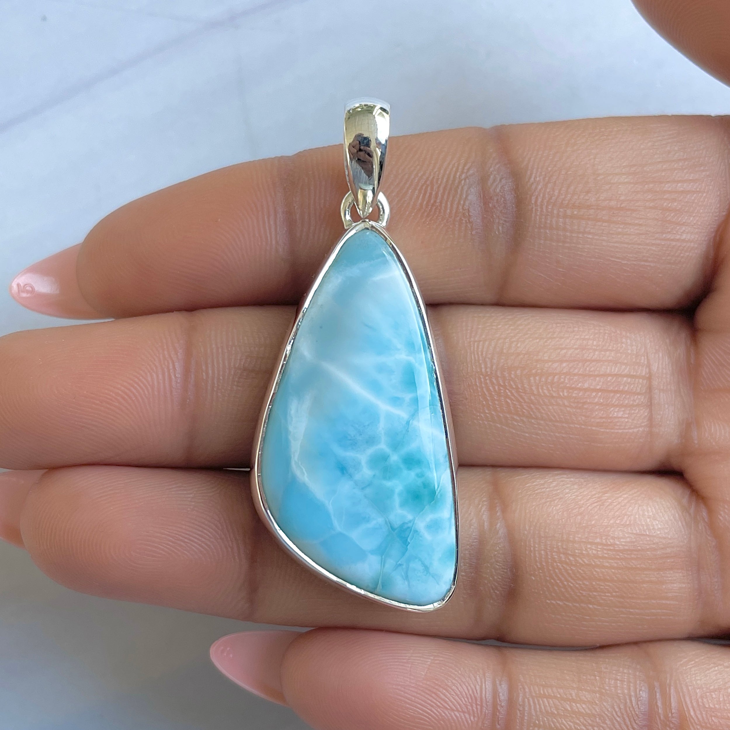 Larimar Pendant-(LAR-P-1571.)