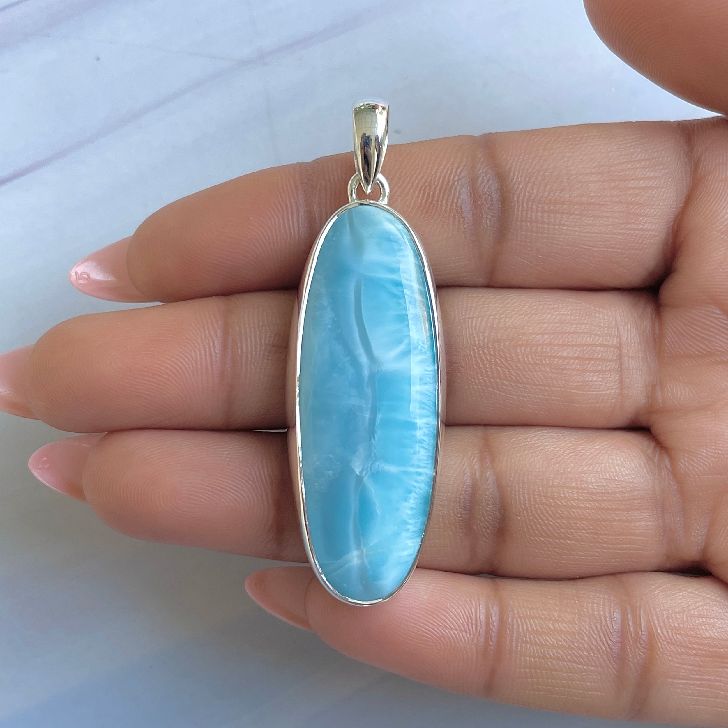 Larimar Pendant-(LAR-P-1572.)