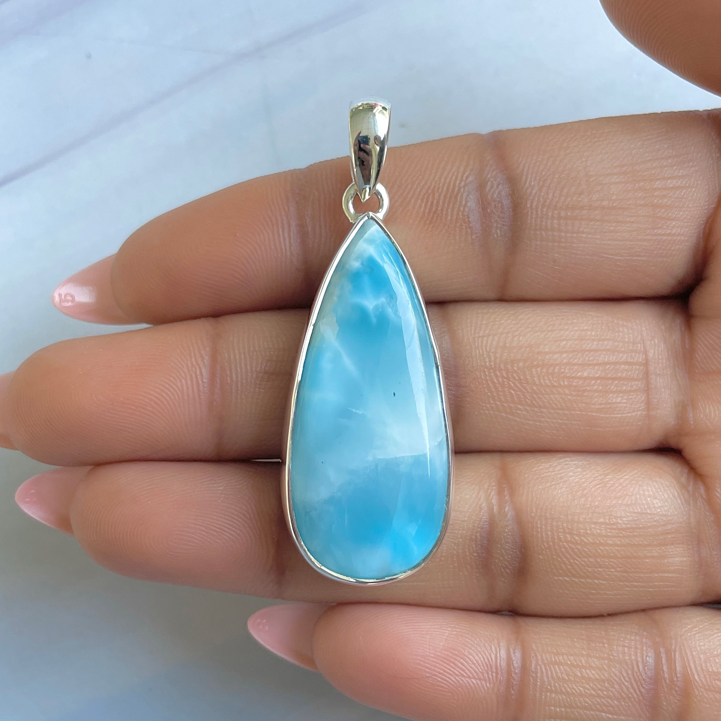 Larimar Pendant-(LAR-P-1573.)