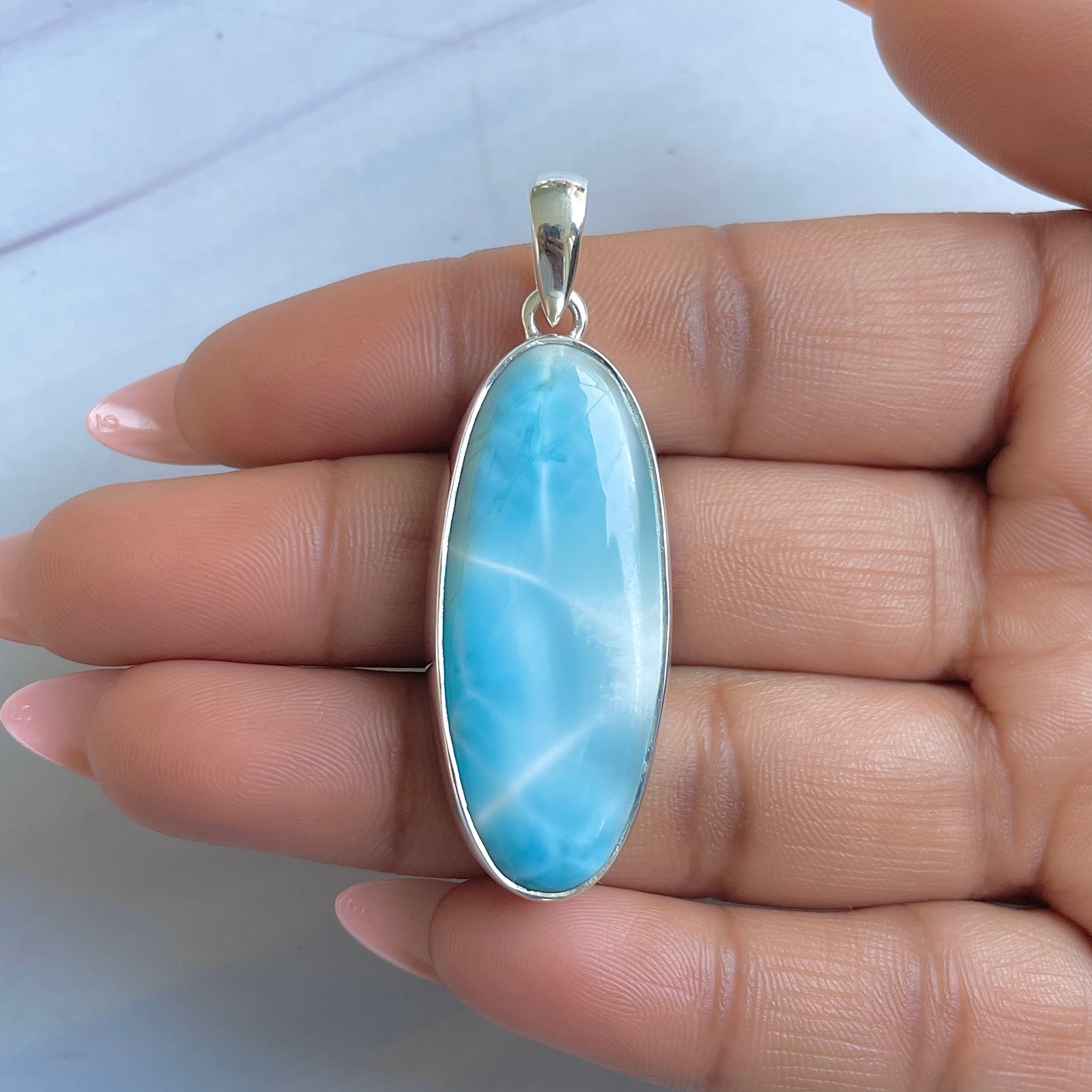 Larimar Pendant-(LAR-P-1574.)