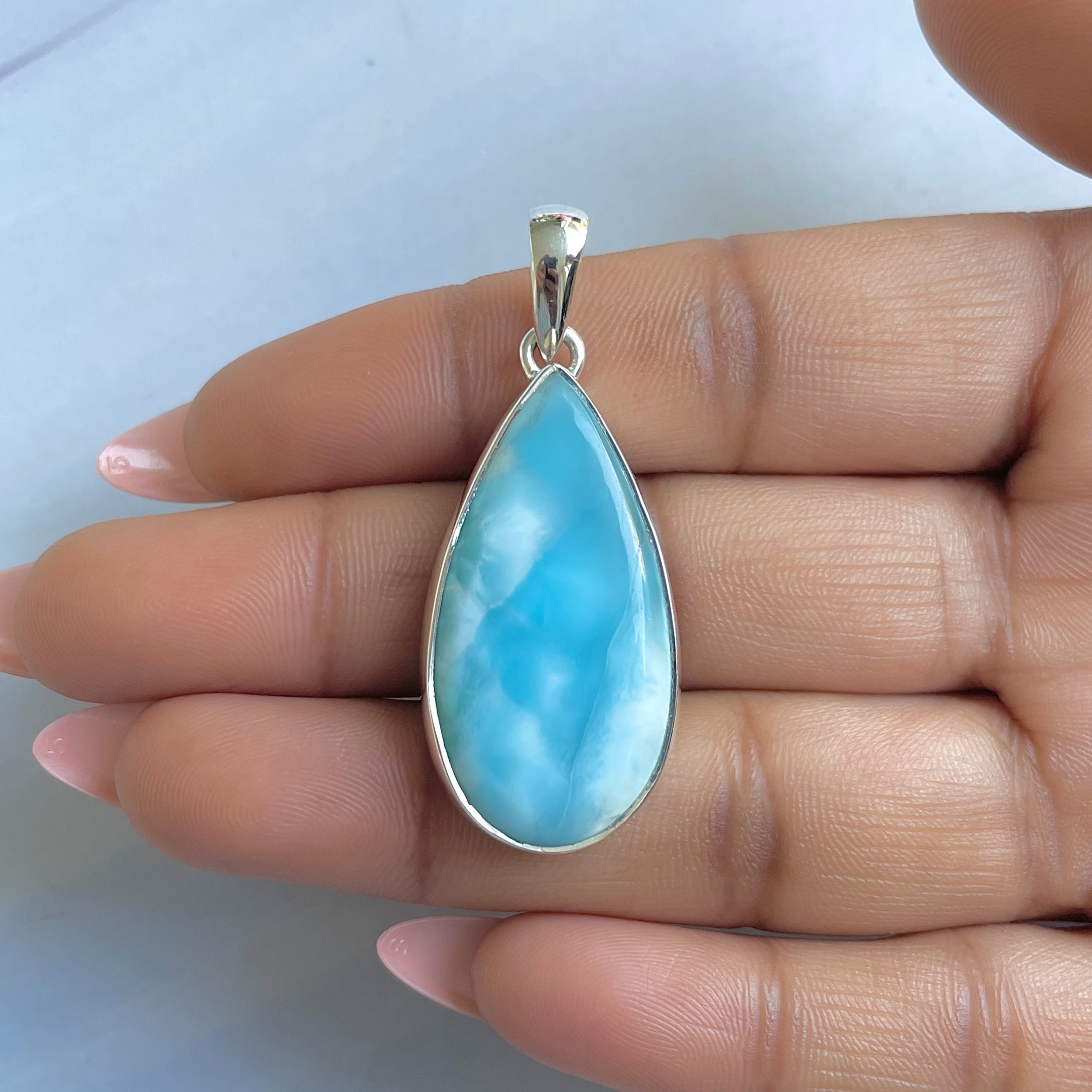 Larimar Pendant-(LAR-P-1583.)