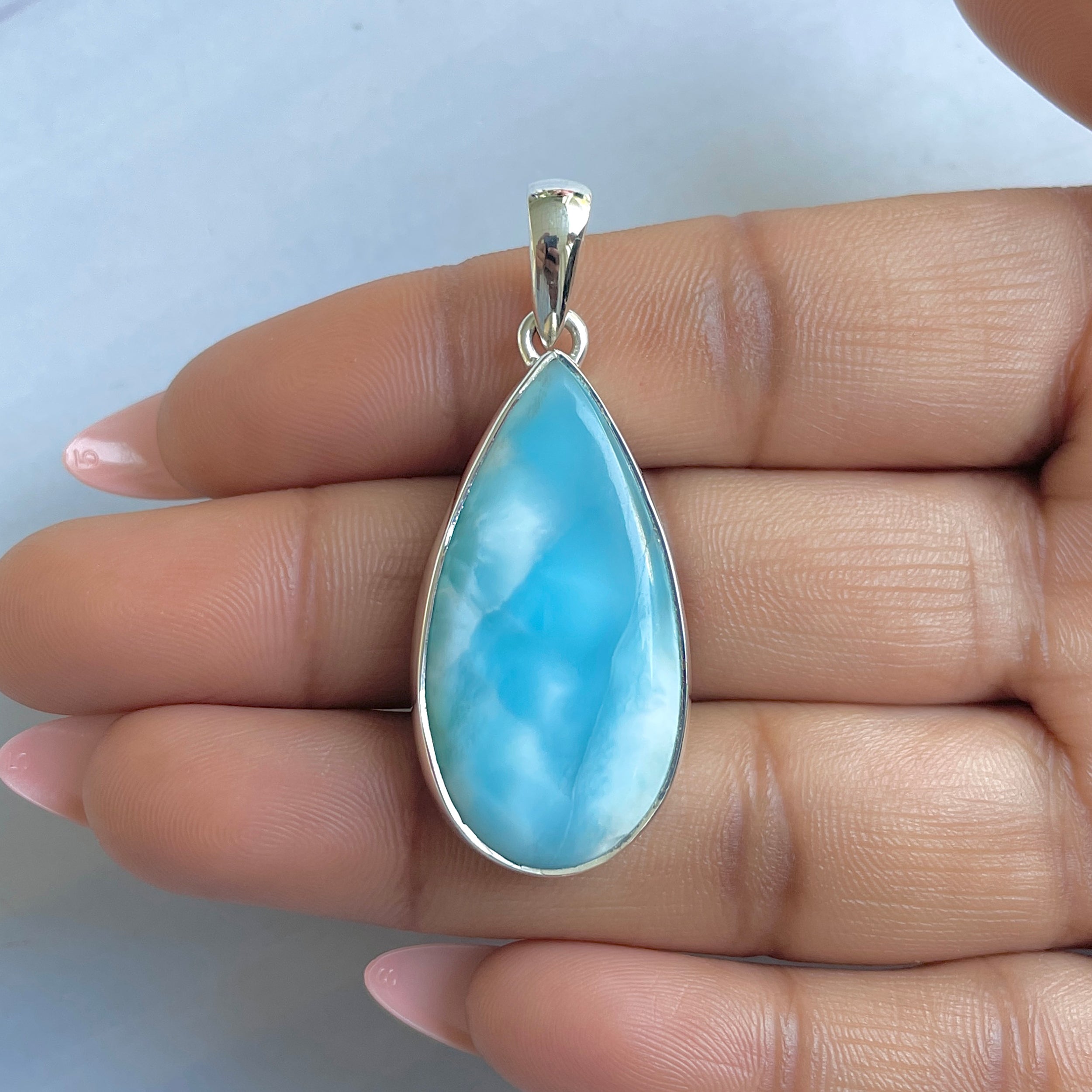 Larimar Pendant-(LAR-P-1583.)