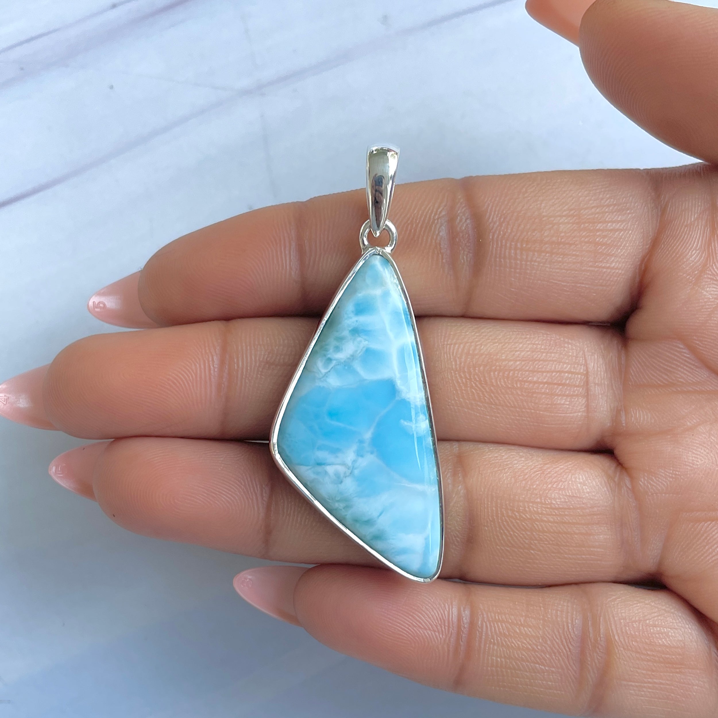 Larimar Pendant-(LAR-P-1585.)
