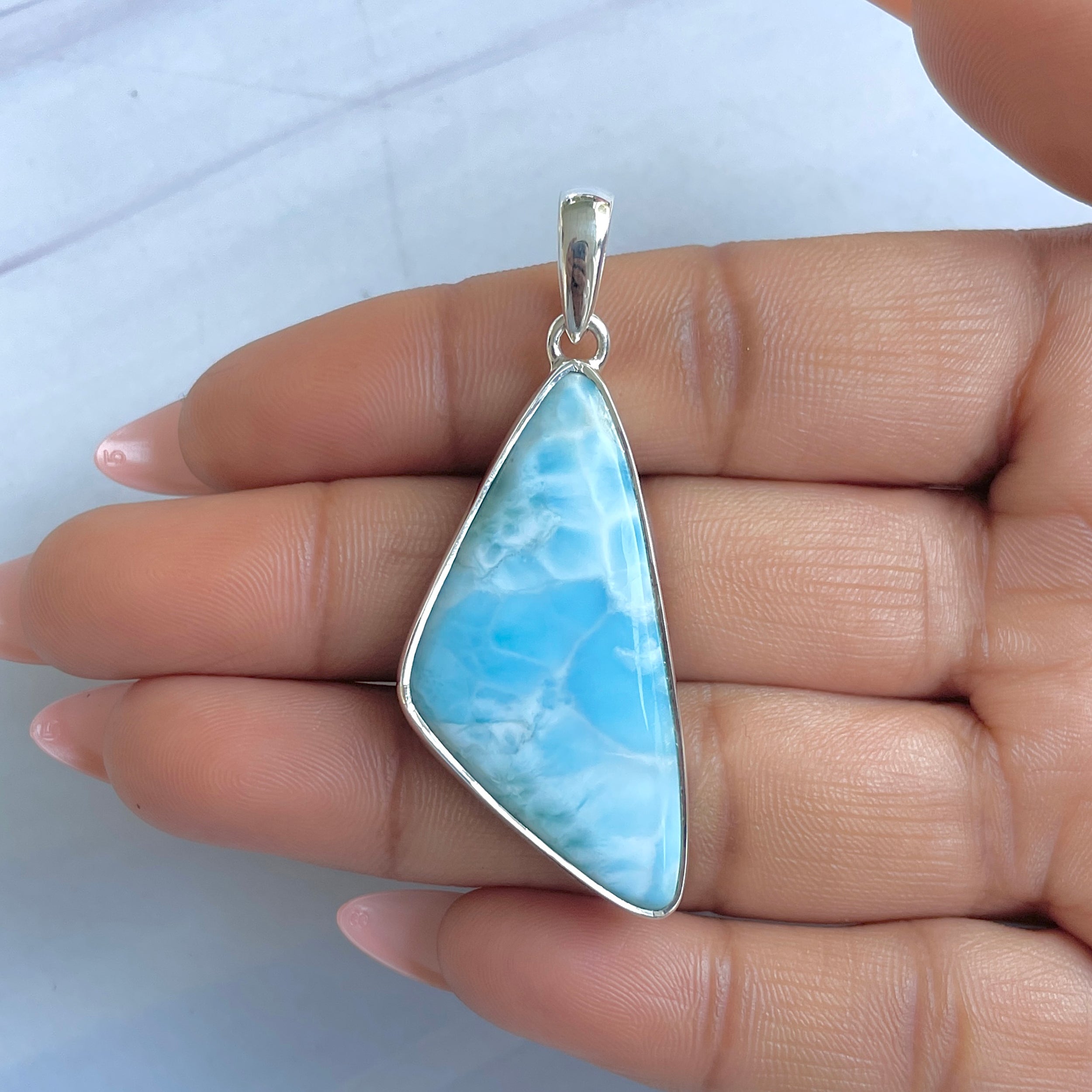 Larimar Pendant-(LAR-P-1585.)