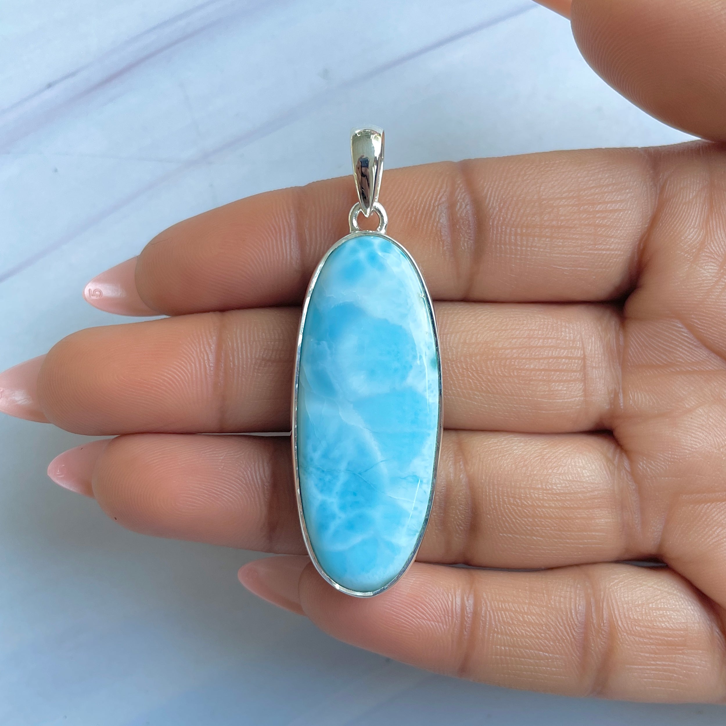 Larimar Pendant-(LAR-P-1587.)