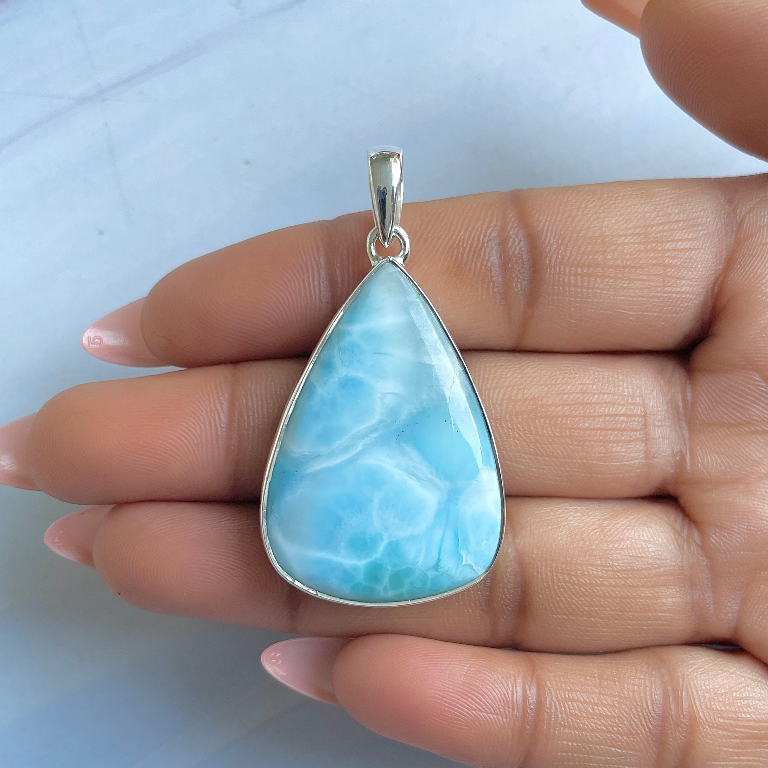 Larimar Pendant-(LAR-P-1588.)