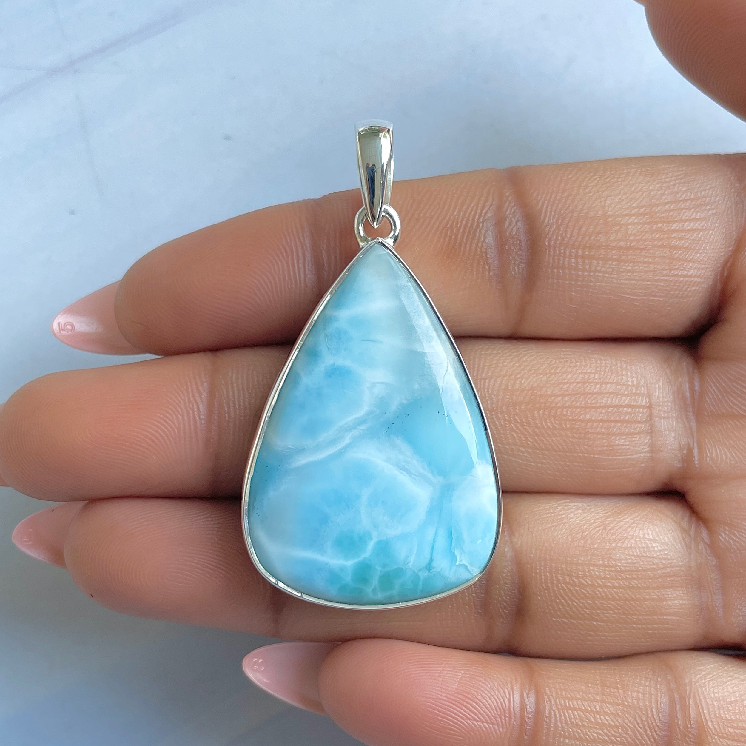 Larimar Pendant-(LAR-P-1588.)