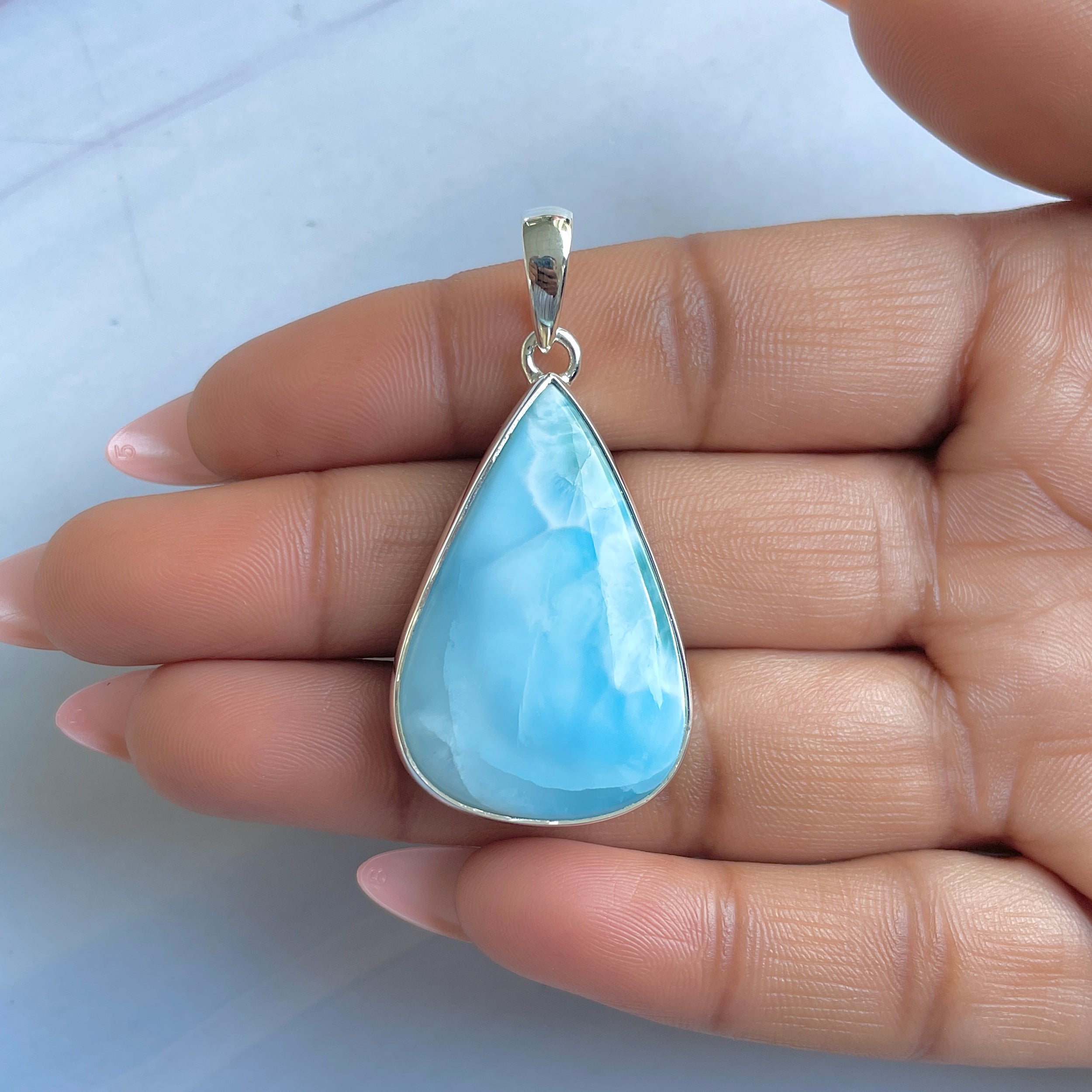 Larimar Pendant-(LAR-P-1589.)