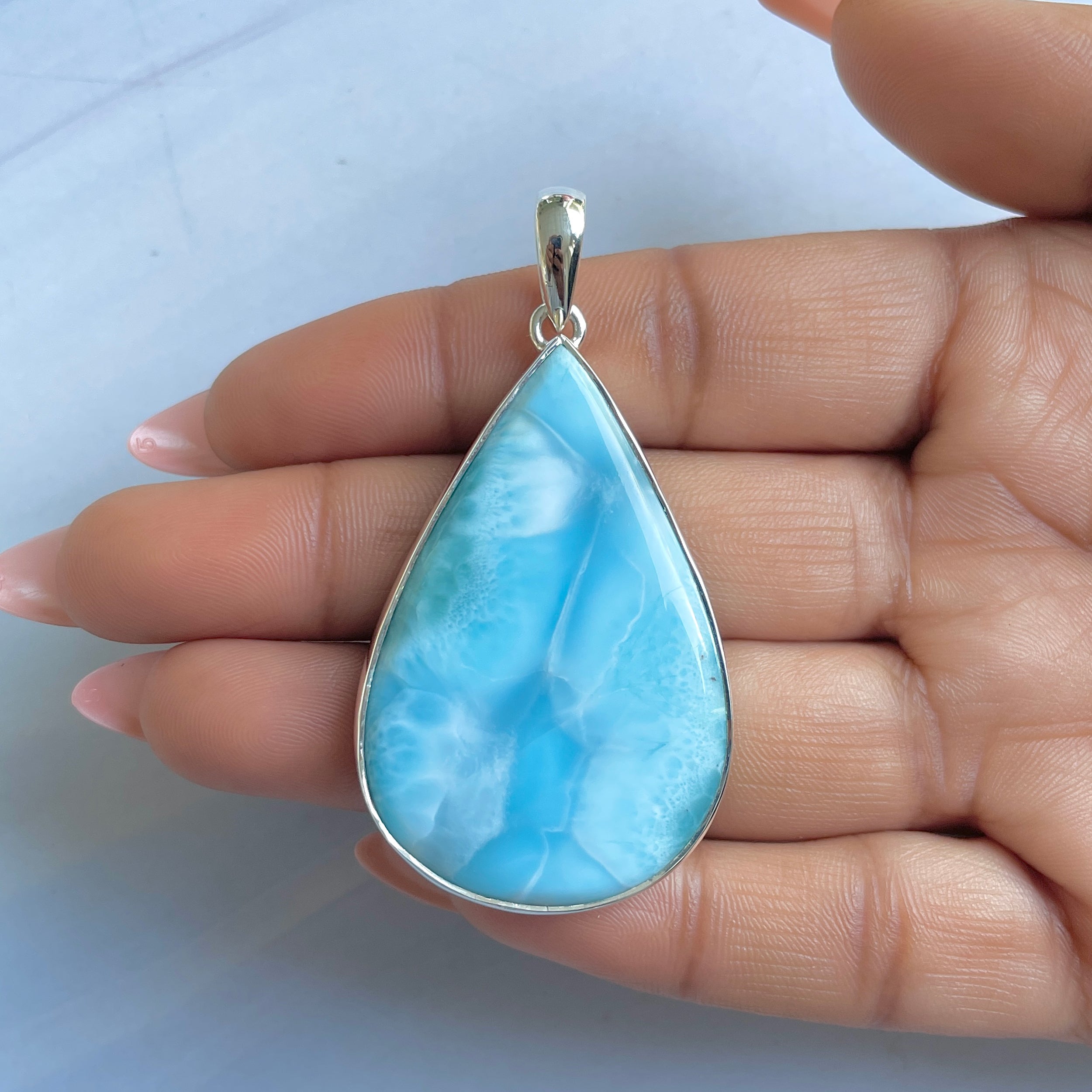 Larimar Pendant-(LAR-P-1592.)