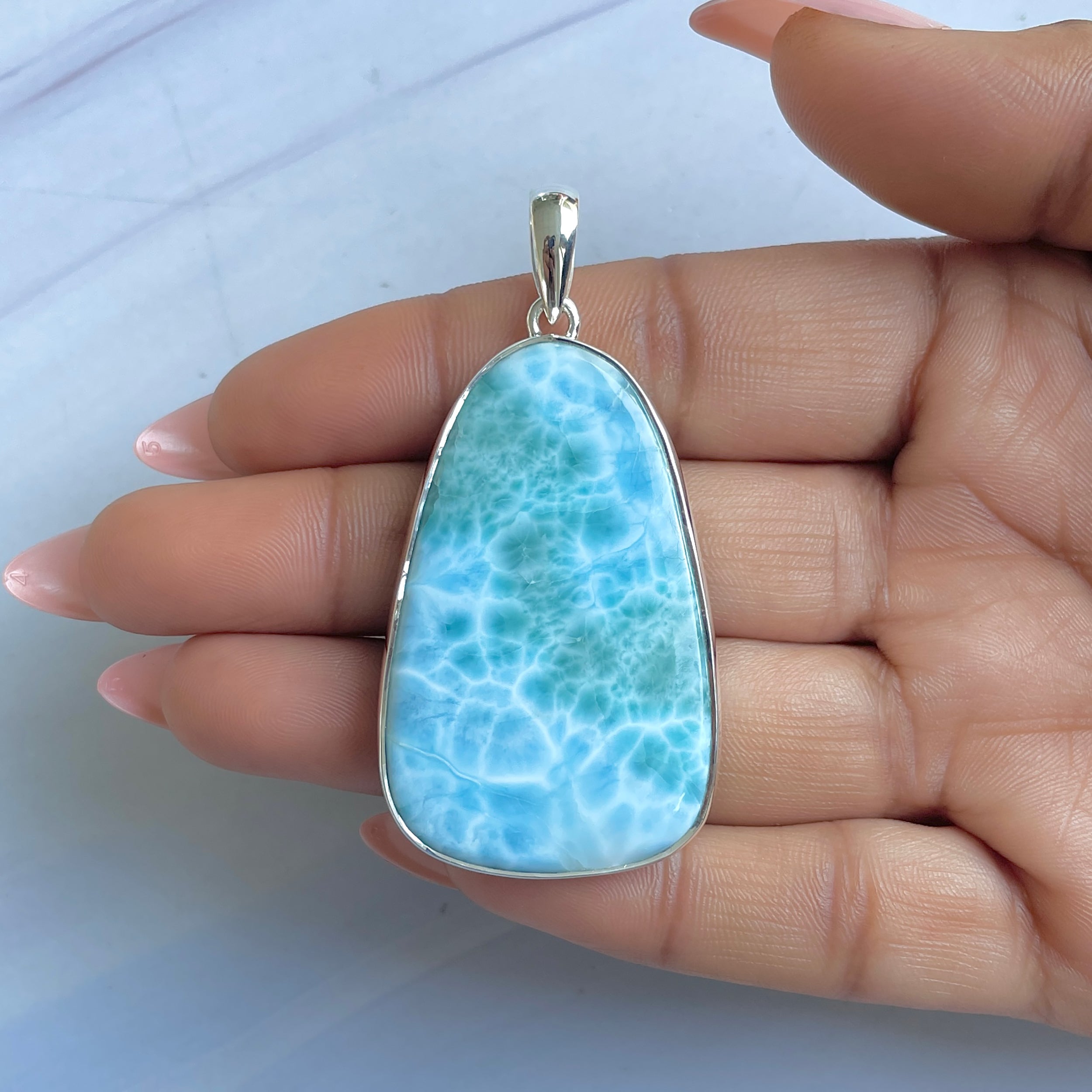 Larimar Pendant-(LAR-P-1594.)