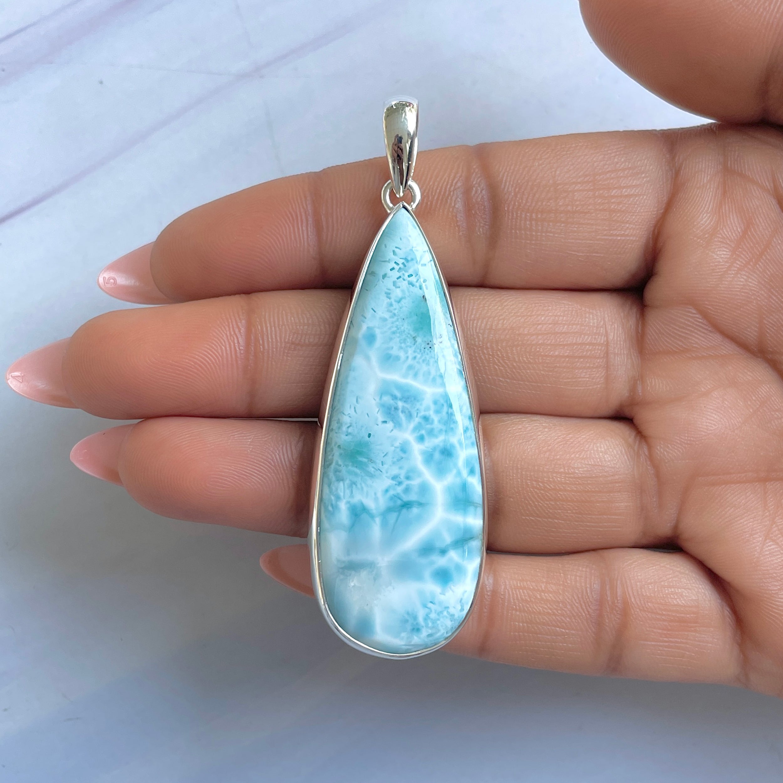 Larimar Pendant-(LAR-P-1598.)