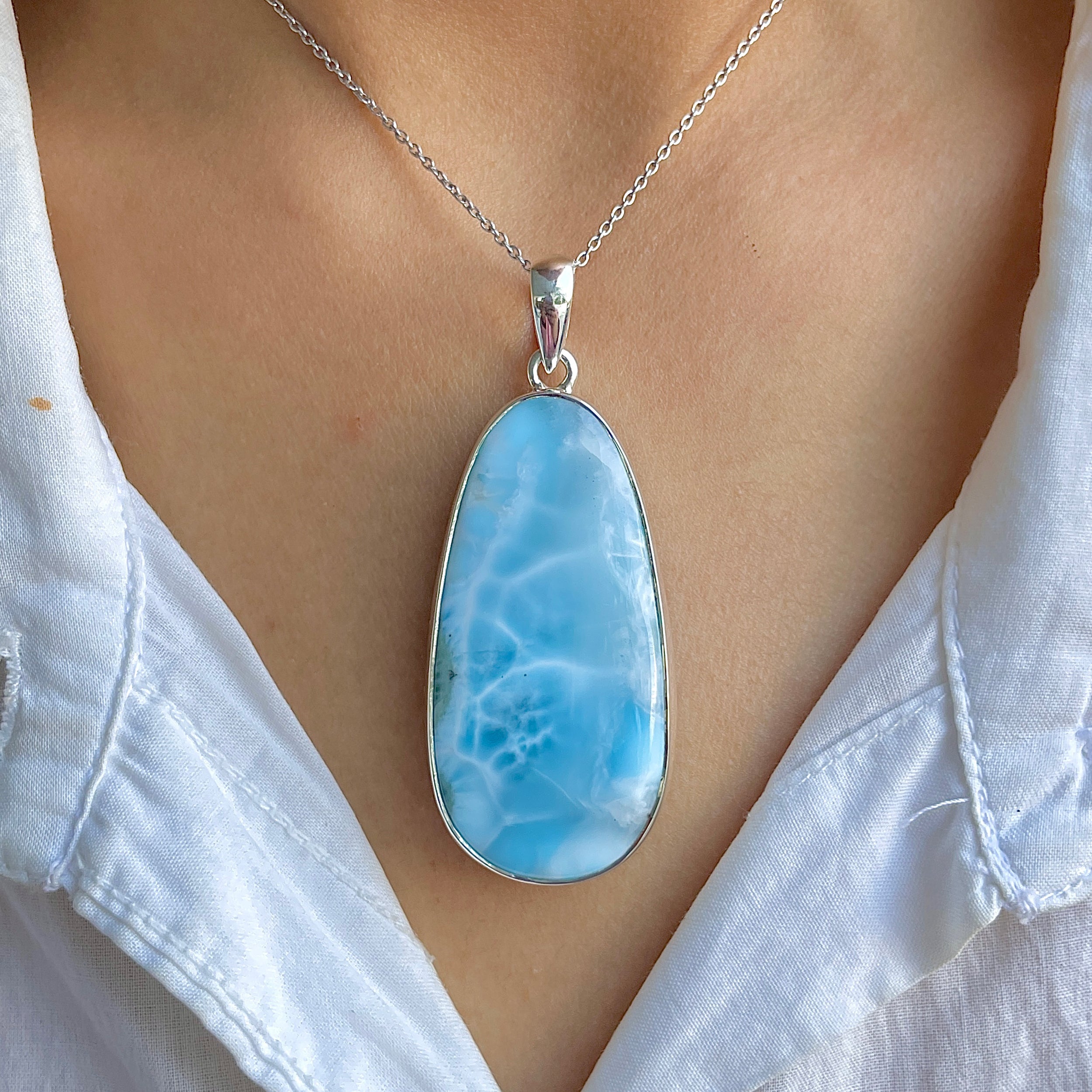 Larimar Pendant-(LAR-P-1600.)