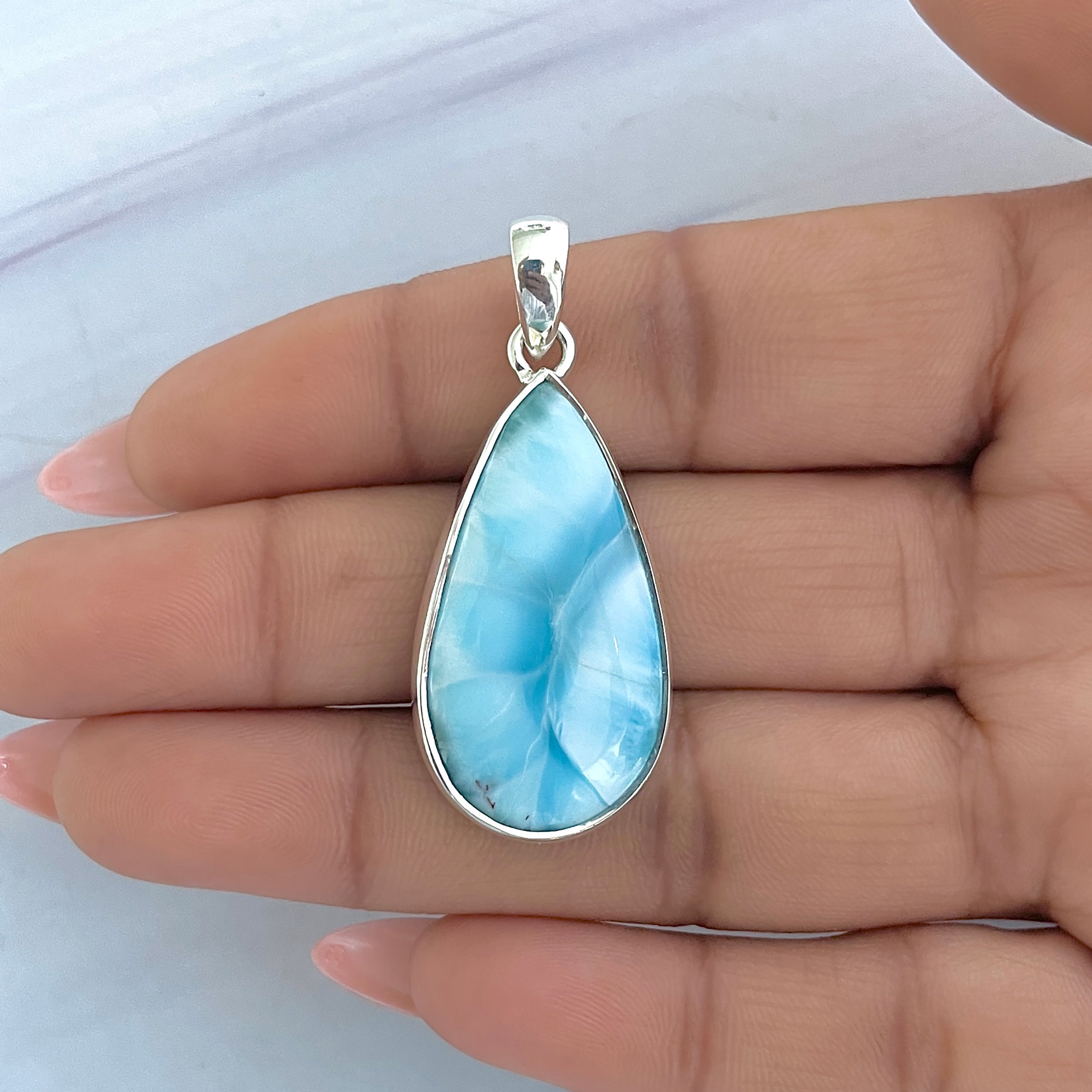 Larimar Pendant-(LAR-P-1602.)