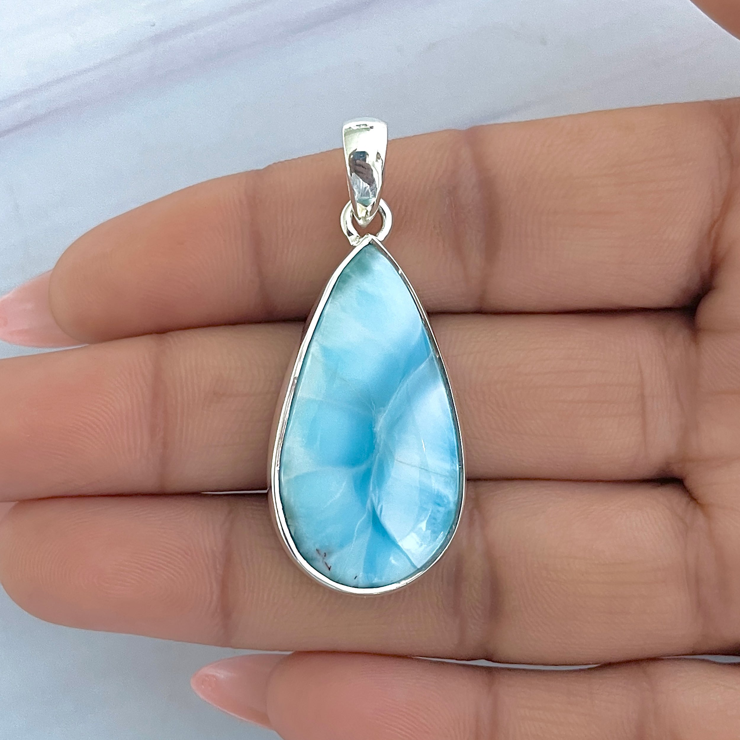 Larimar Pendant-(LAR-P-1602.)
