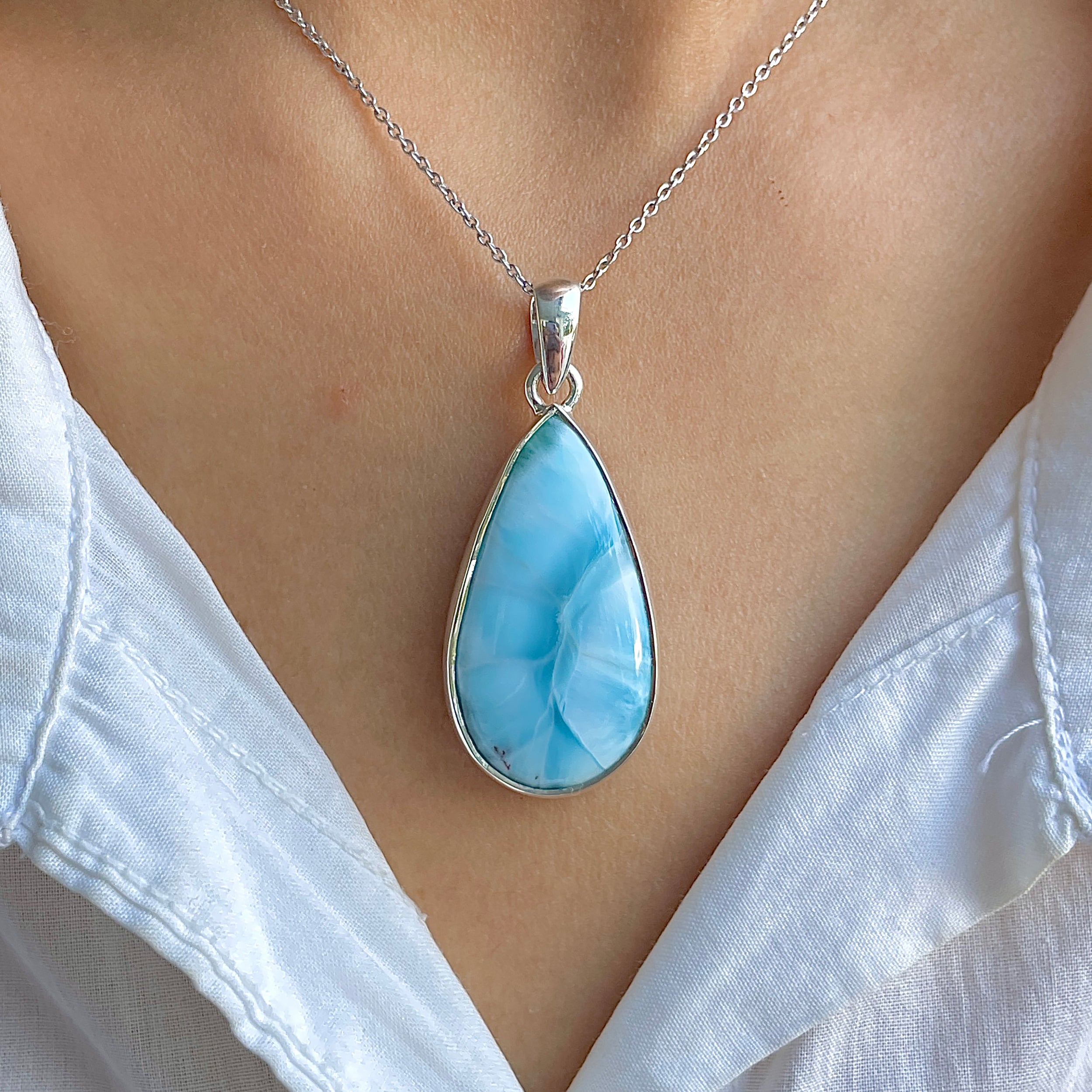 Larimar Pendant-(LAR-P-1602.)