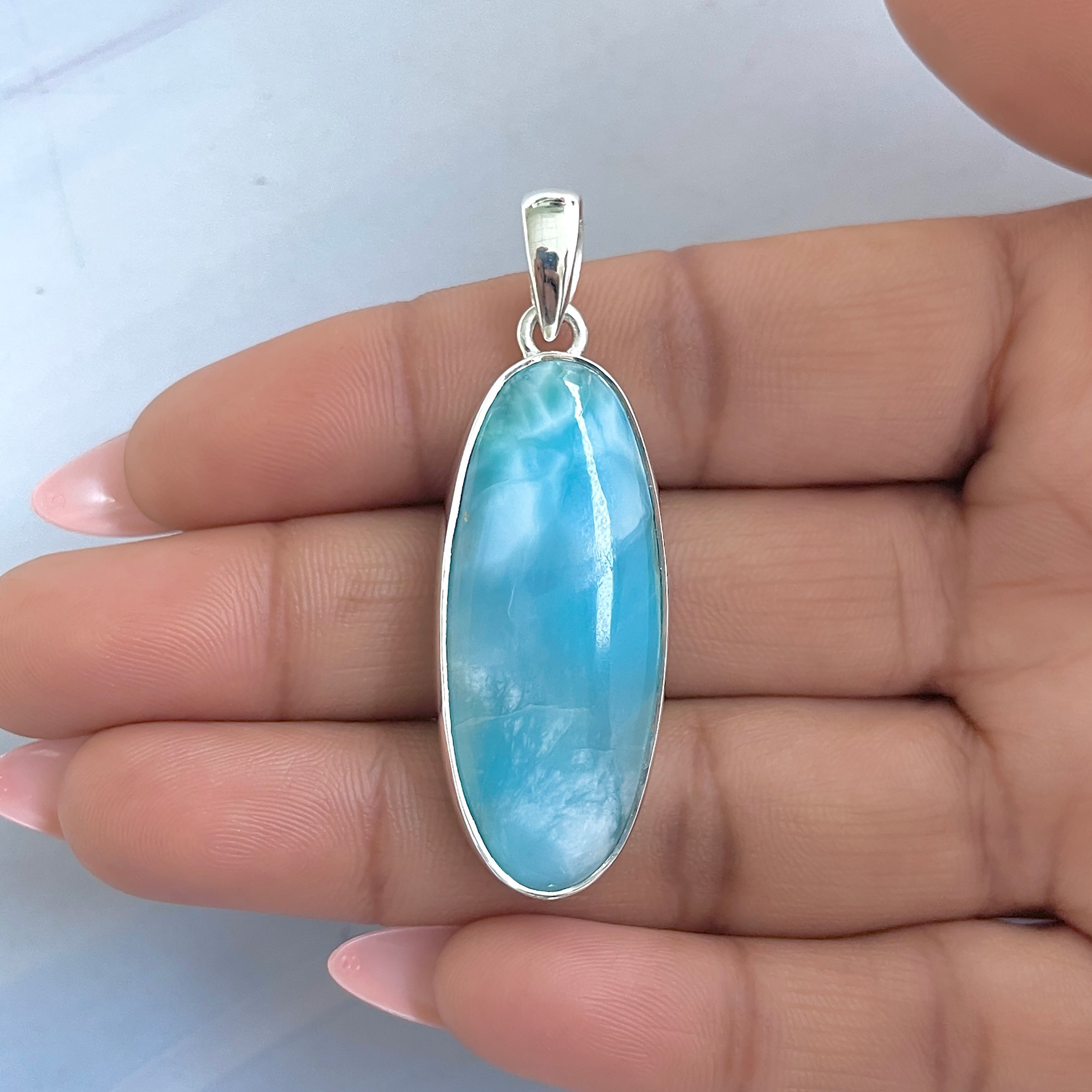Larimar Pendant-(LAR-P-1603.)
