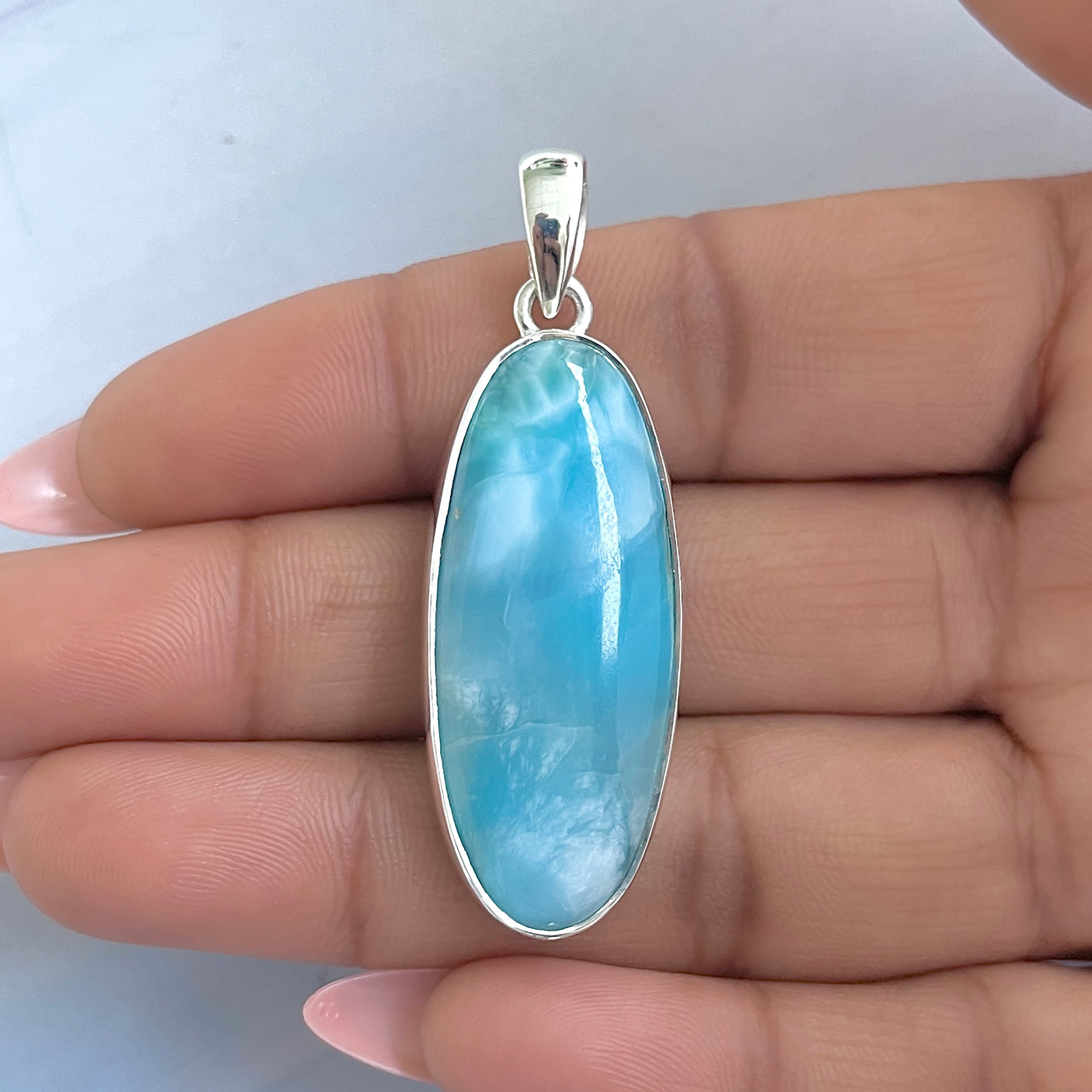 Larimar Pendant-(LAR-P-1603.)