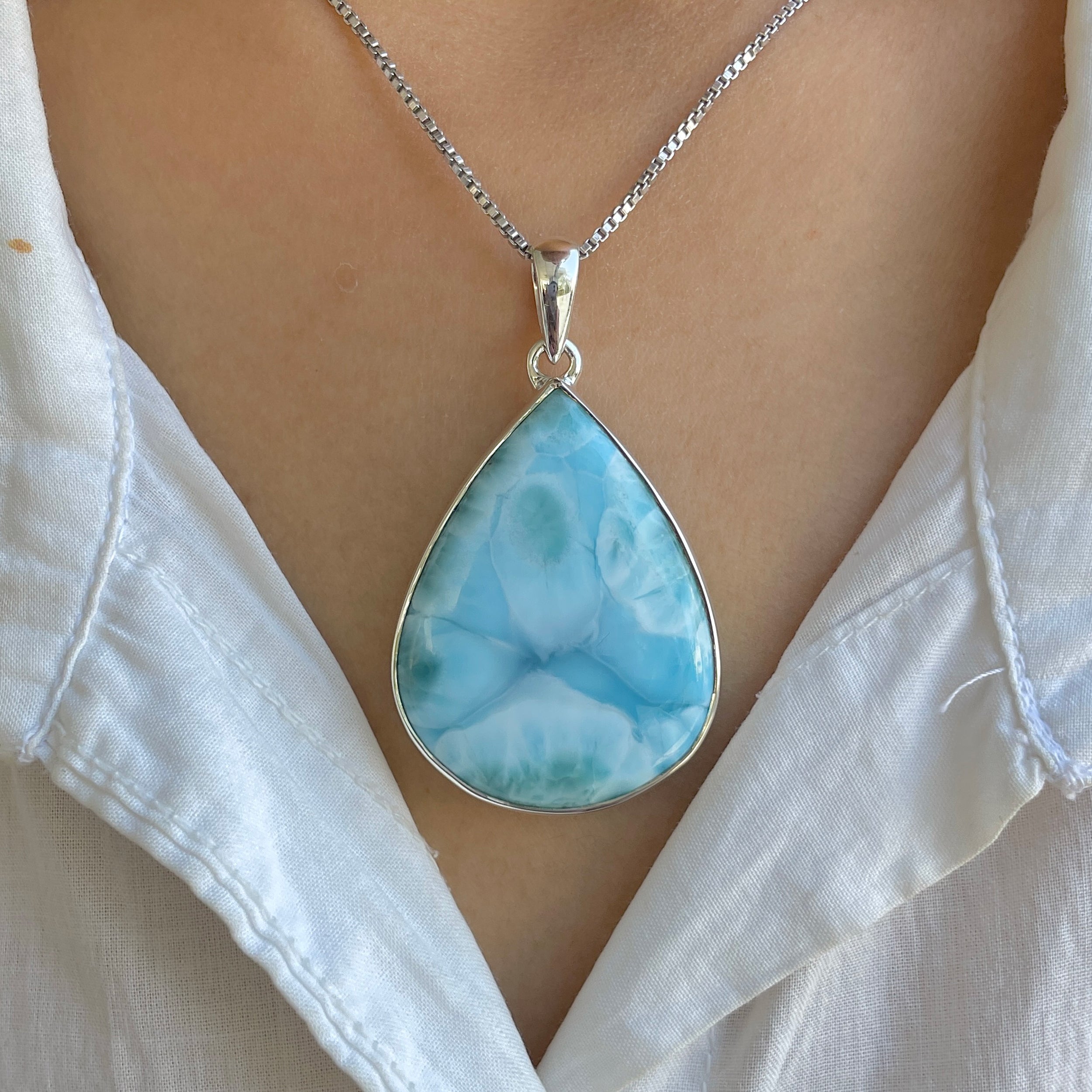 Larimar Pendant-(LAR-P-1604.)
