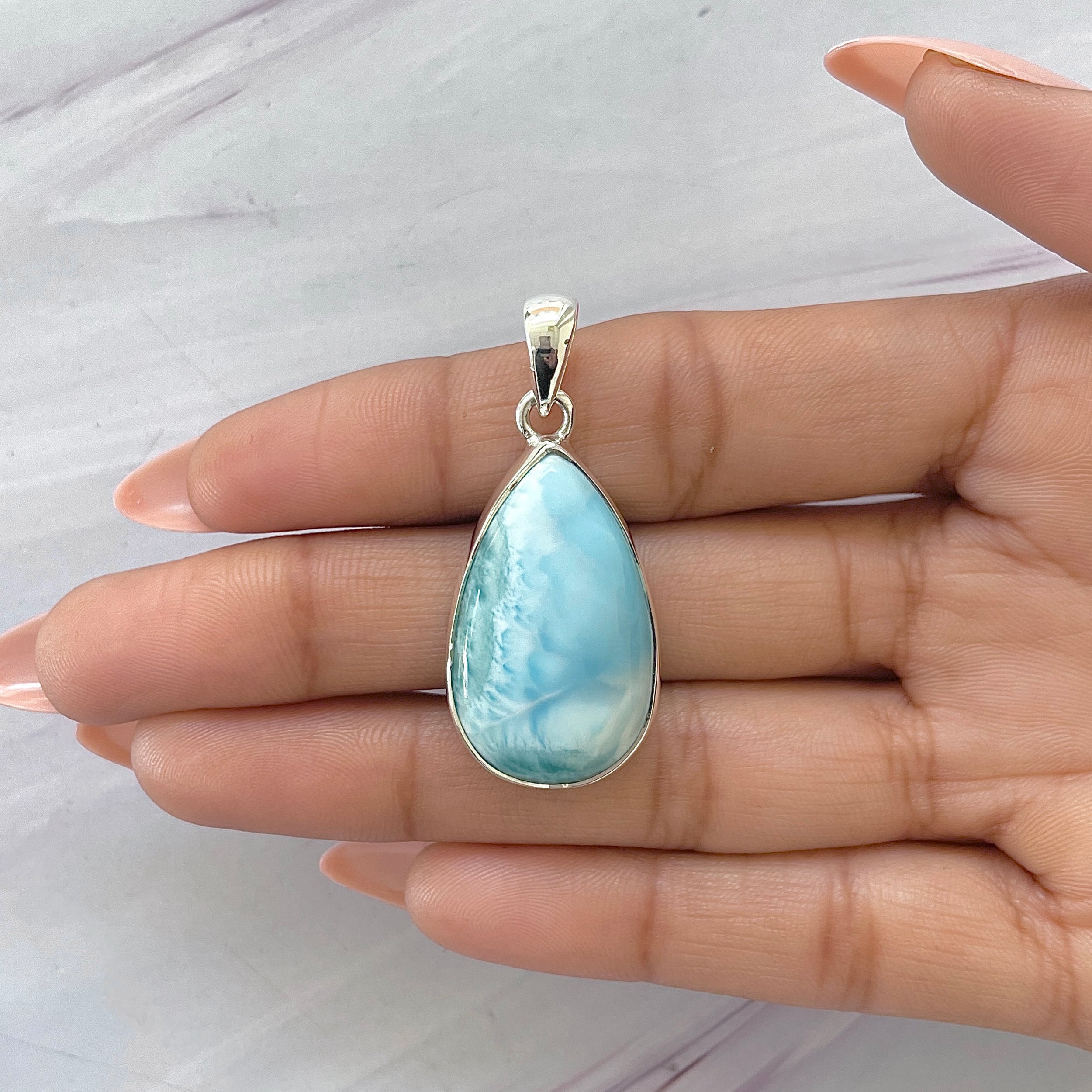 Larimar Pendant-(LAR-P-1605.)
