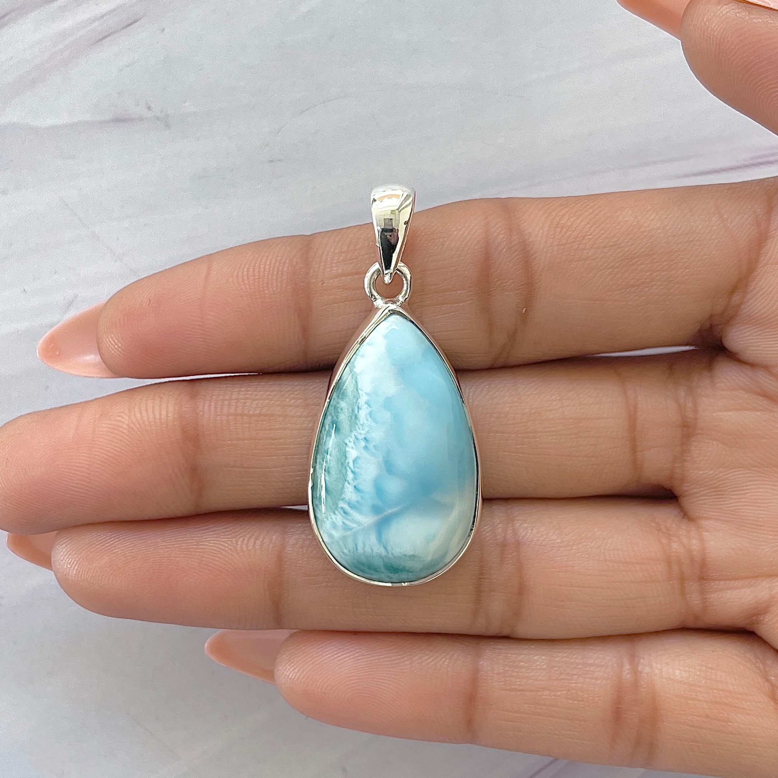 Larimar Pendant-(LAR-P-1605.)