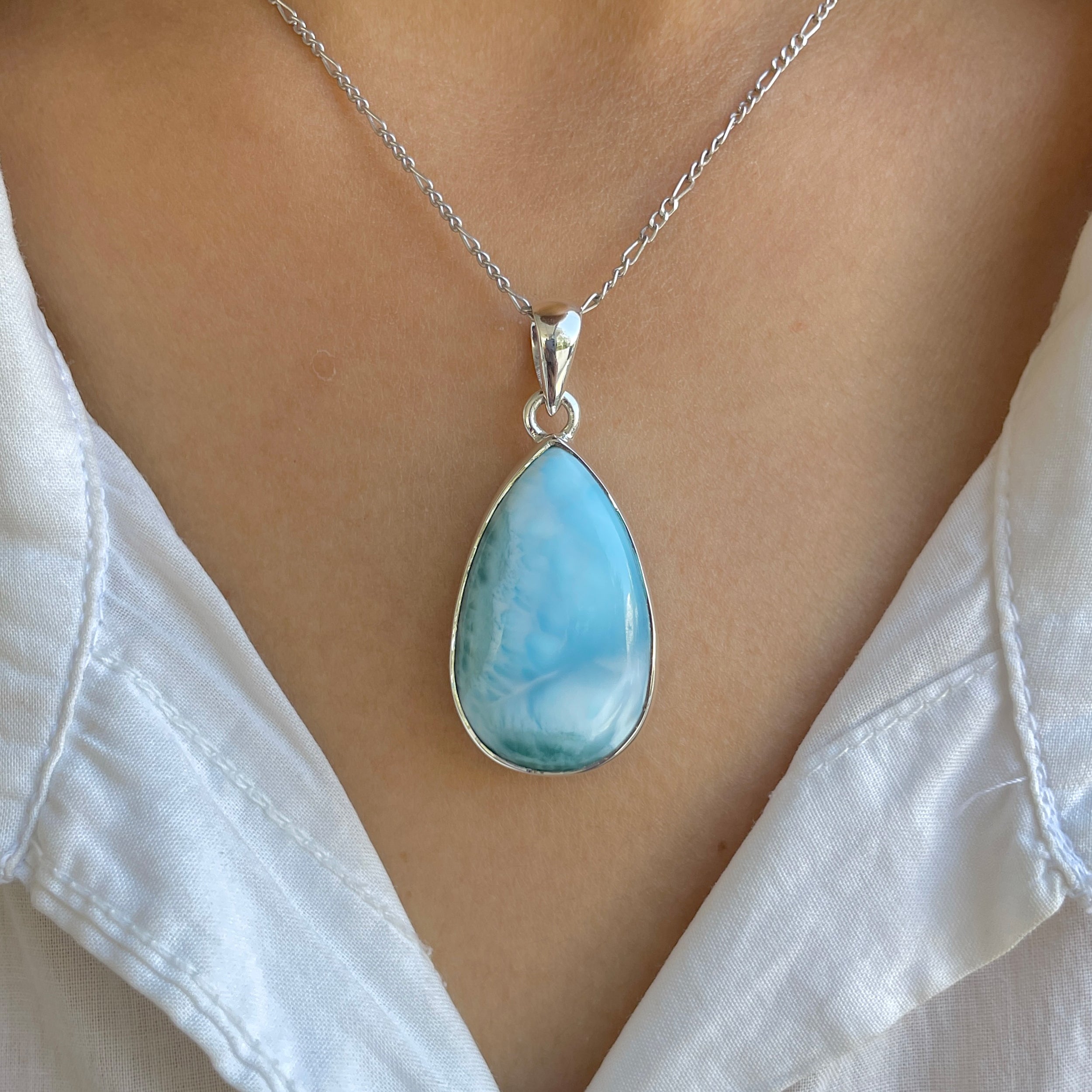Larimar Pendant-(LAR-P-1605.)