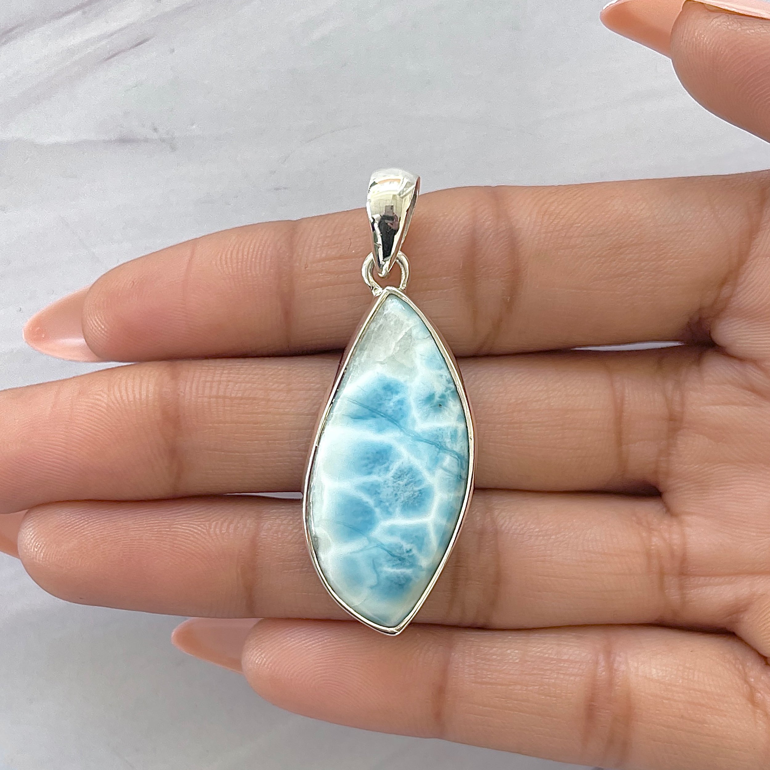 Larimar Pendant-(LAR-P-1606.)