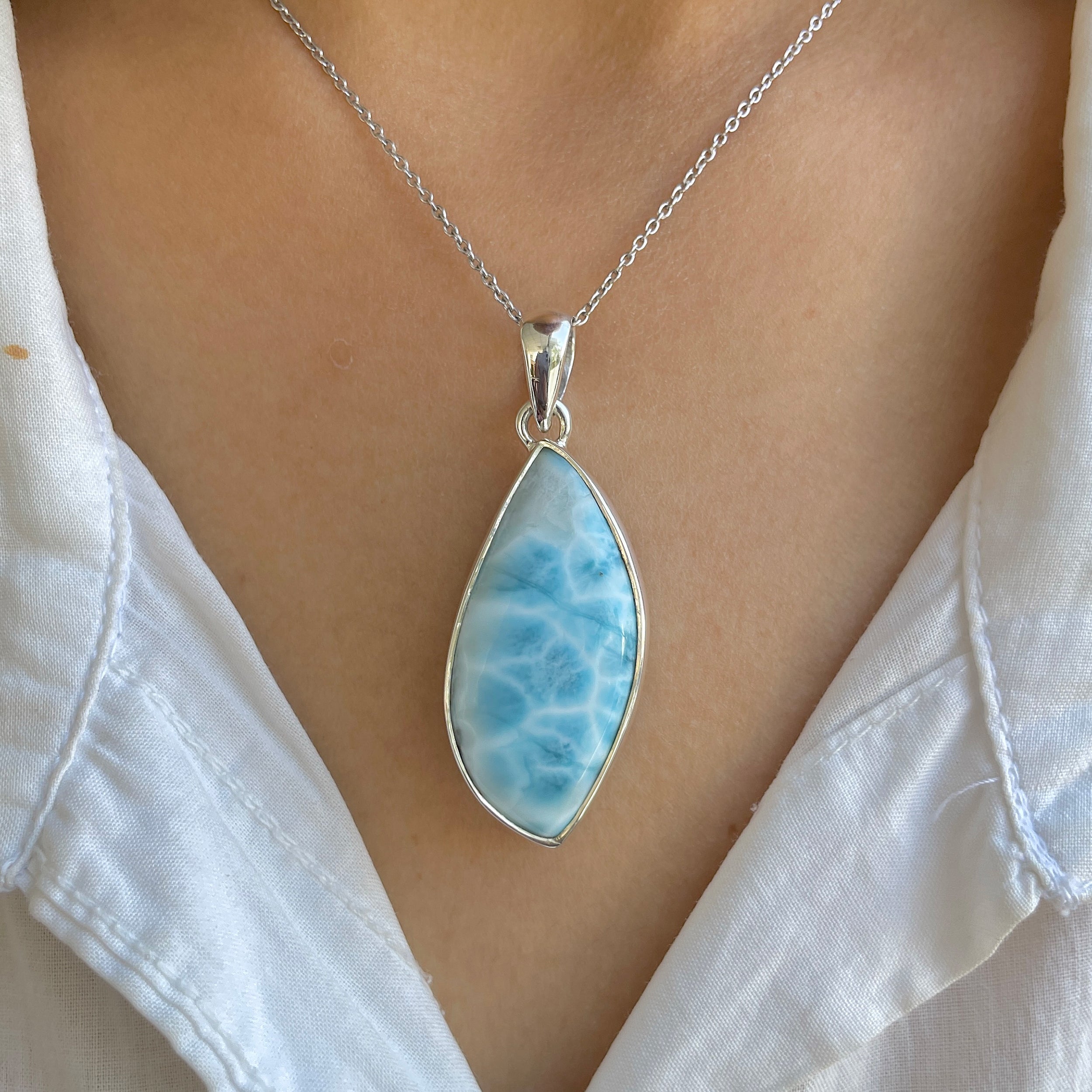 Larimar Pendant-(LAR-P-1606.)