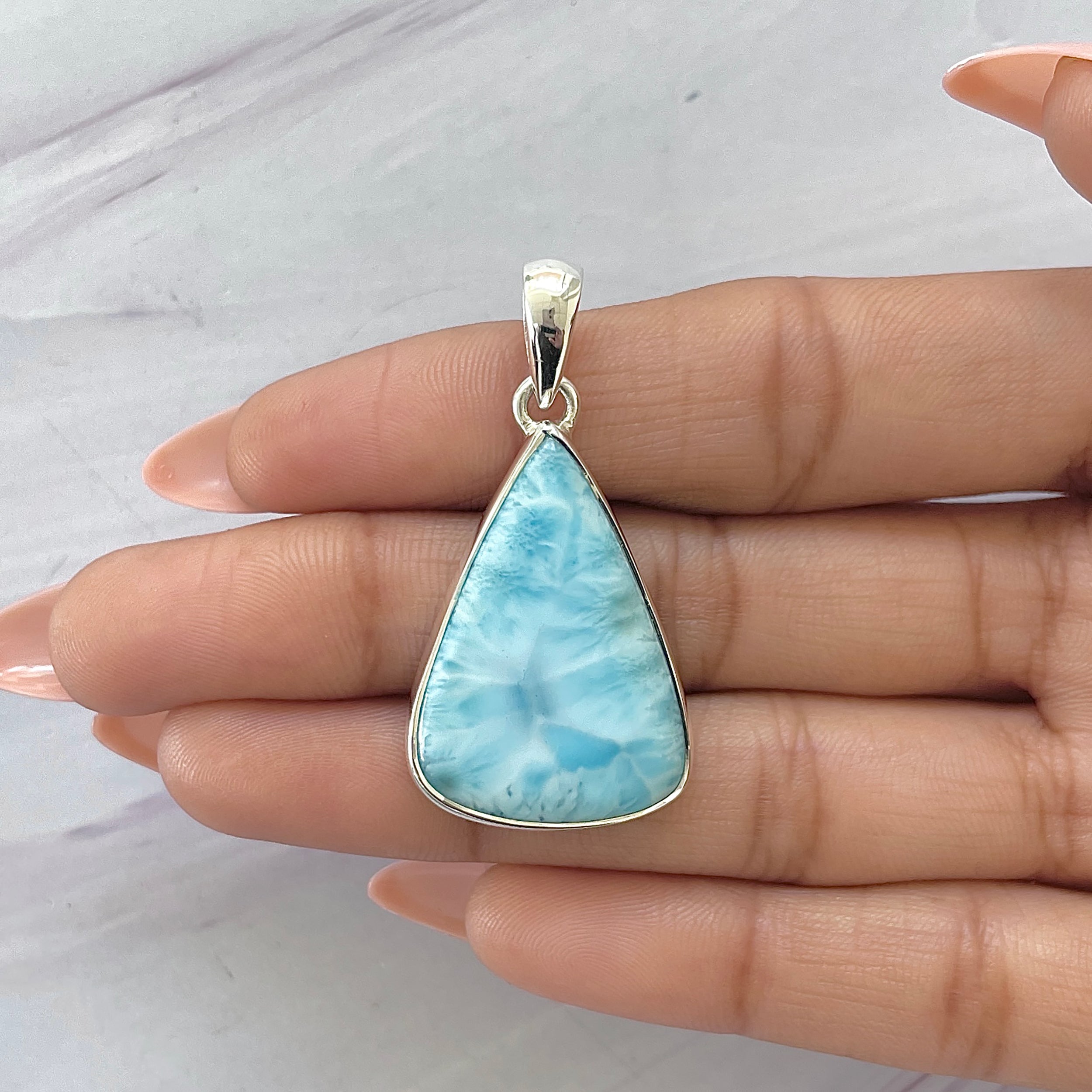 Larimar Pendant-(LAR-P-1608.)