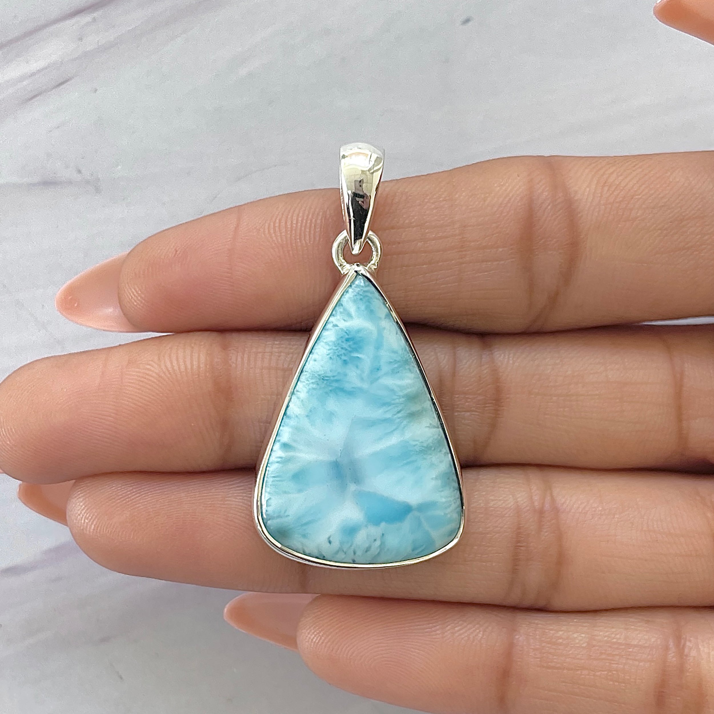 Larimar Pendant-(LAR-P-1608.)