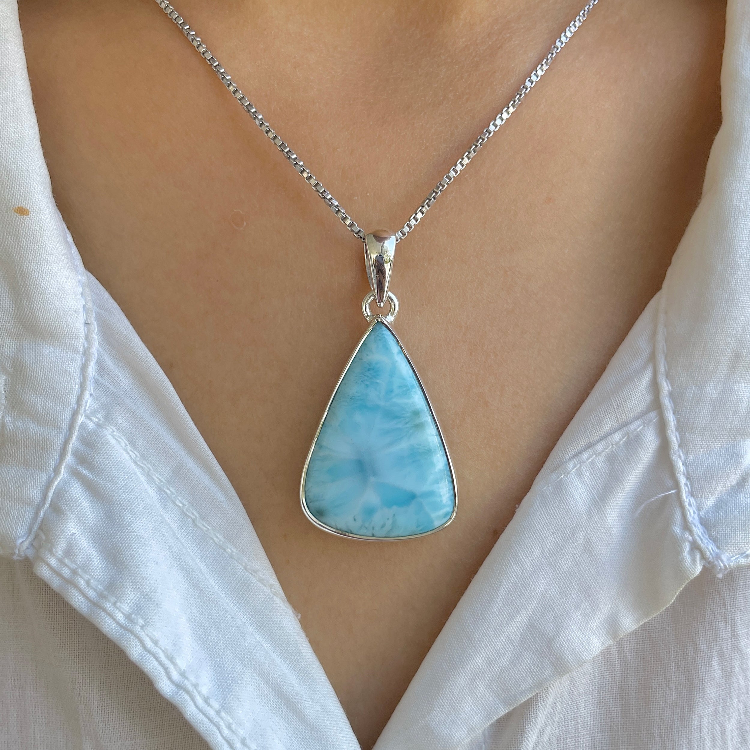 Larimar Pendant-(LAR-P-1608.)