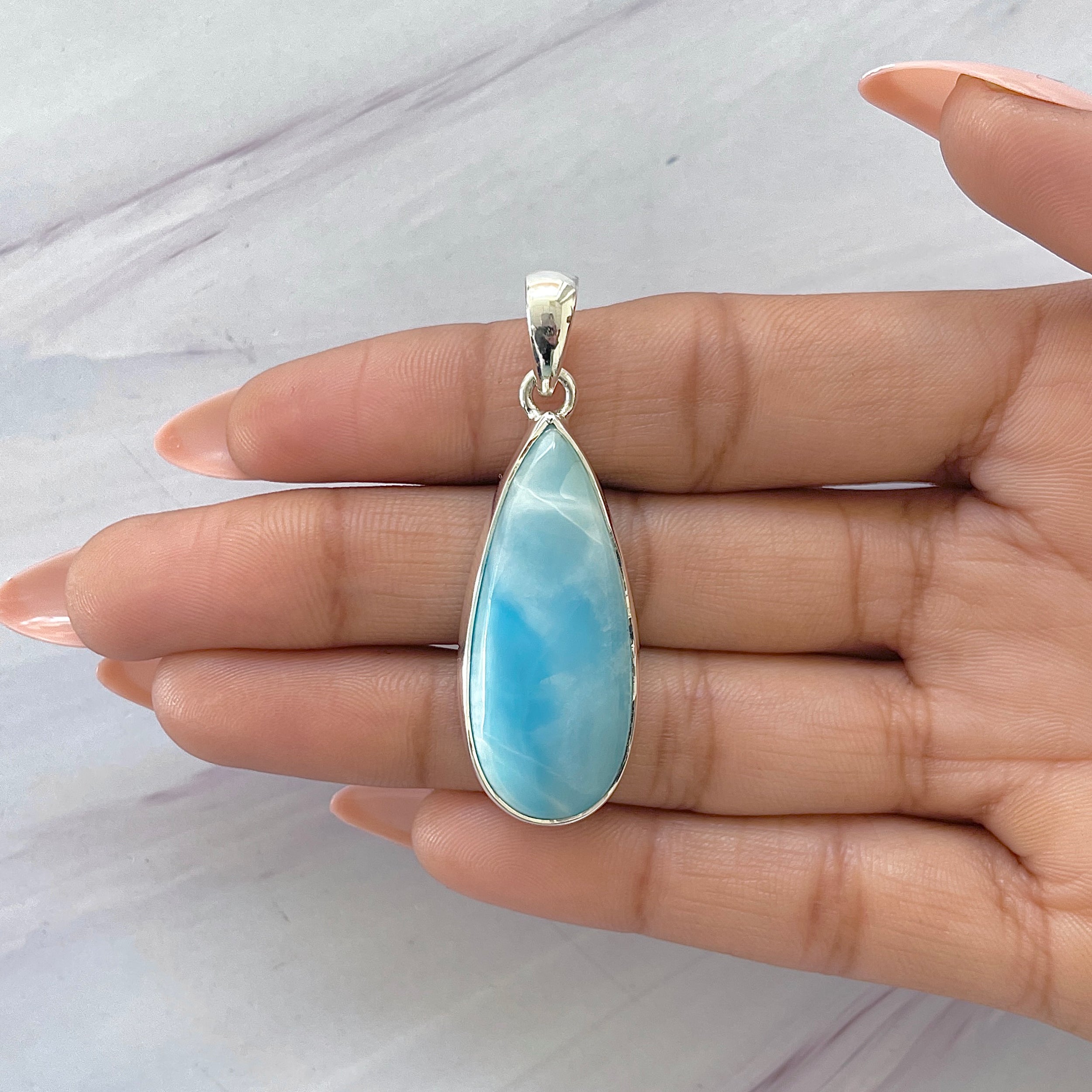 Larimar Pendant-(LAR-P-1610.)