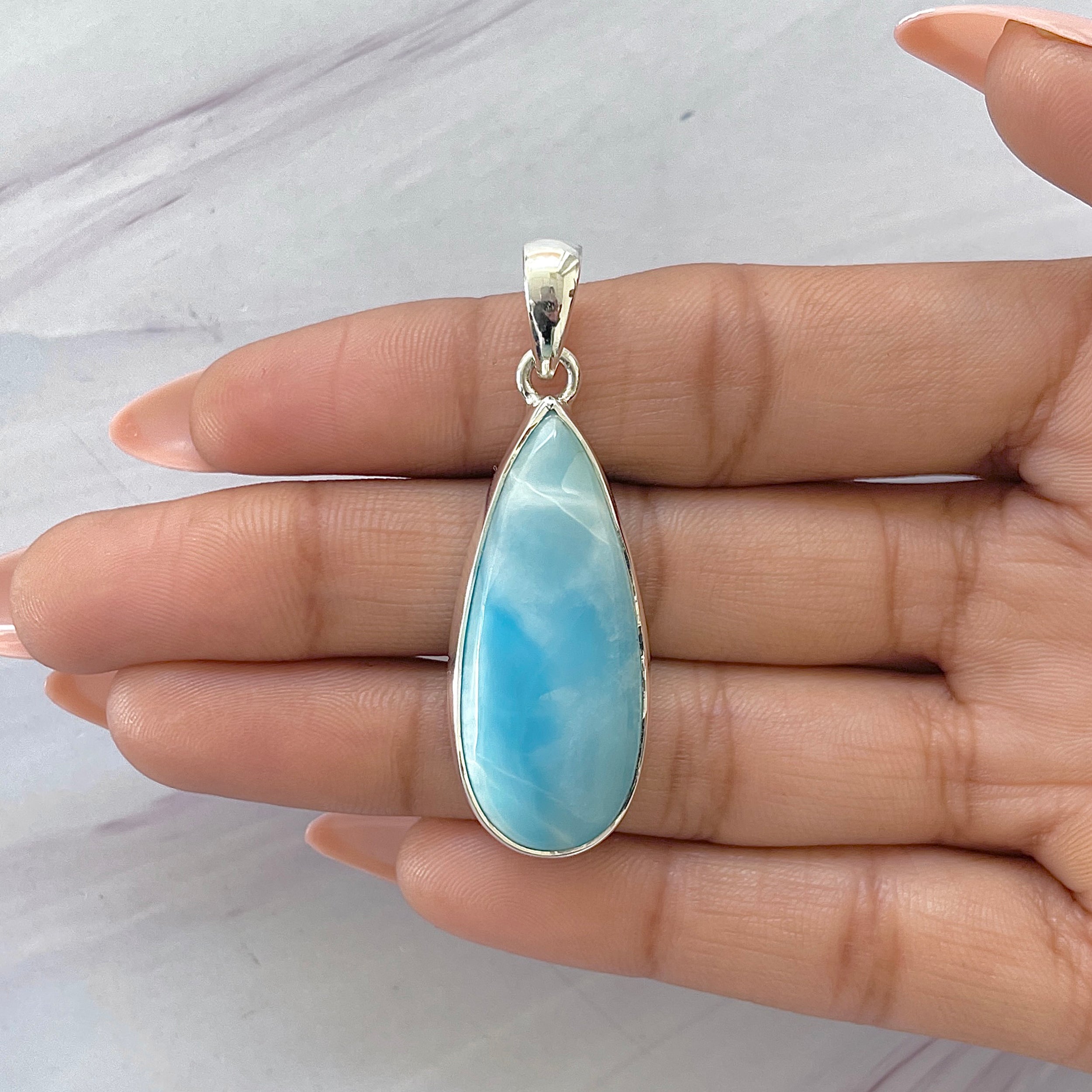 Larimar Pendant-(LAR-P-1610.)