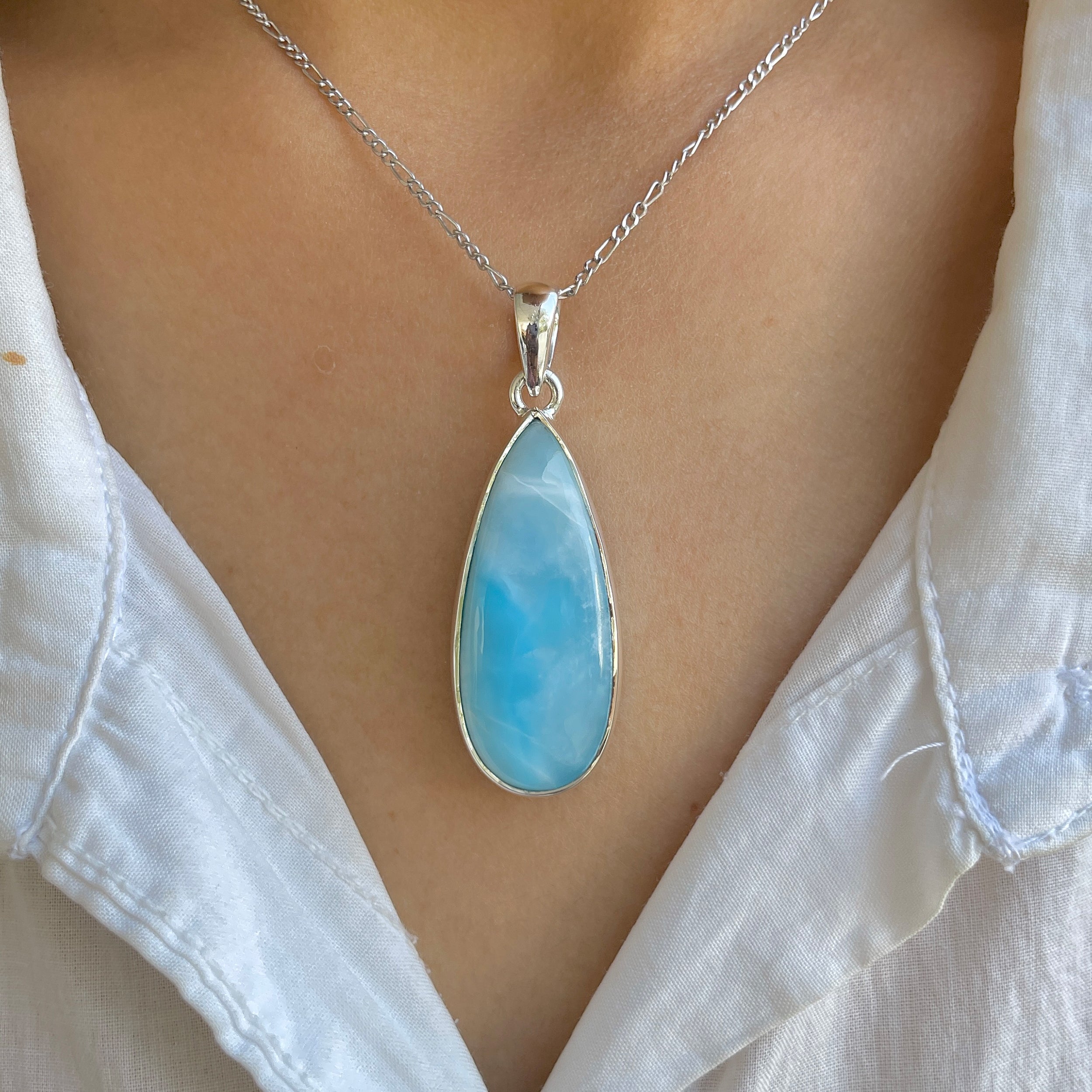 Larimar Pendant-(LAR-P-1610.)
