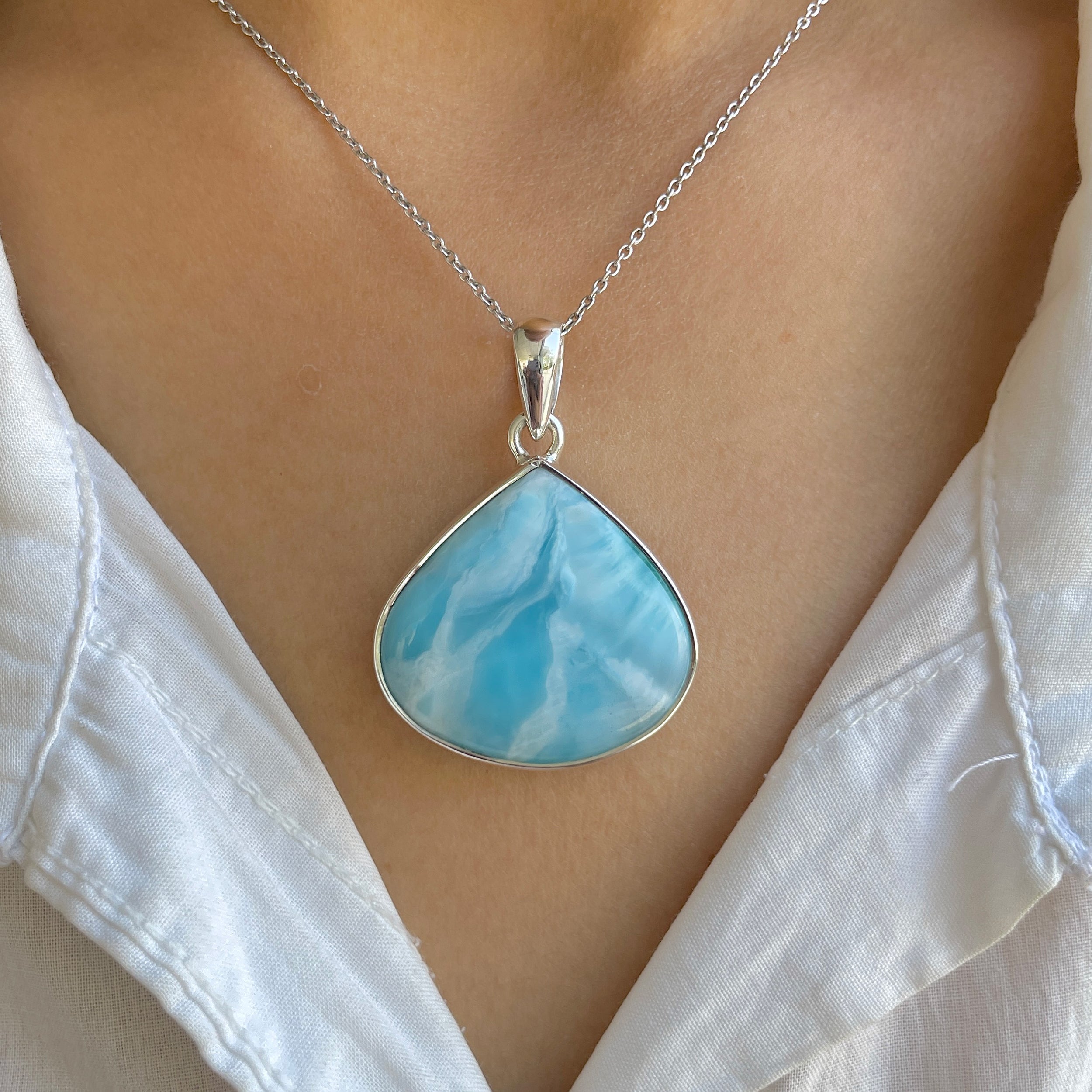Larimar Pendant-(LAR-P-1611.)