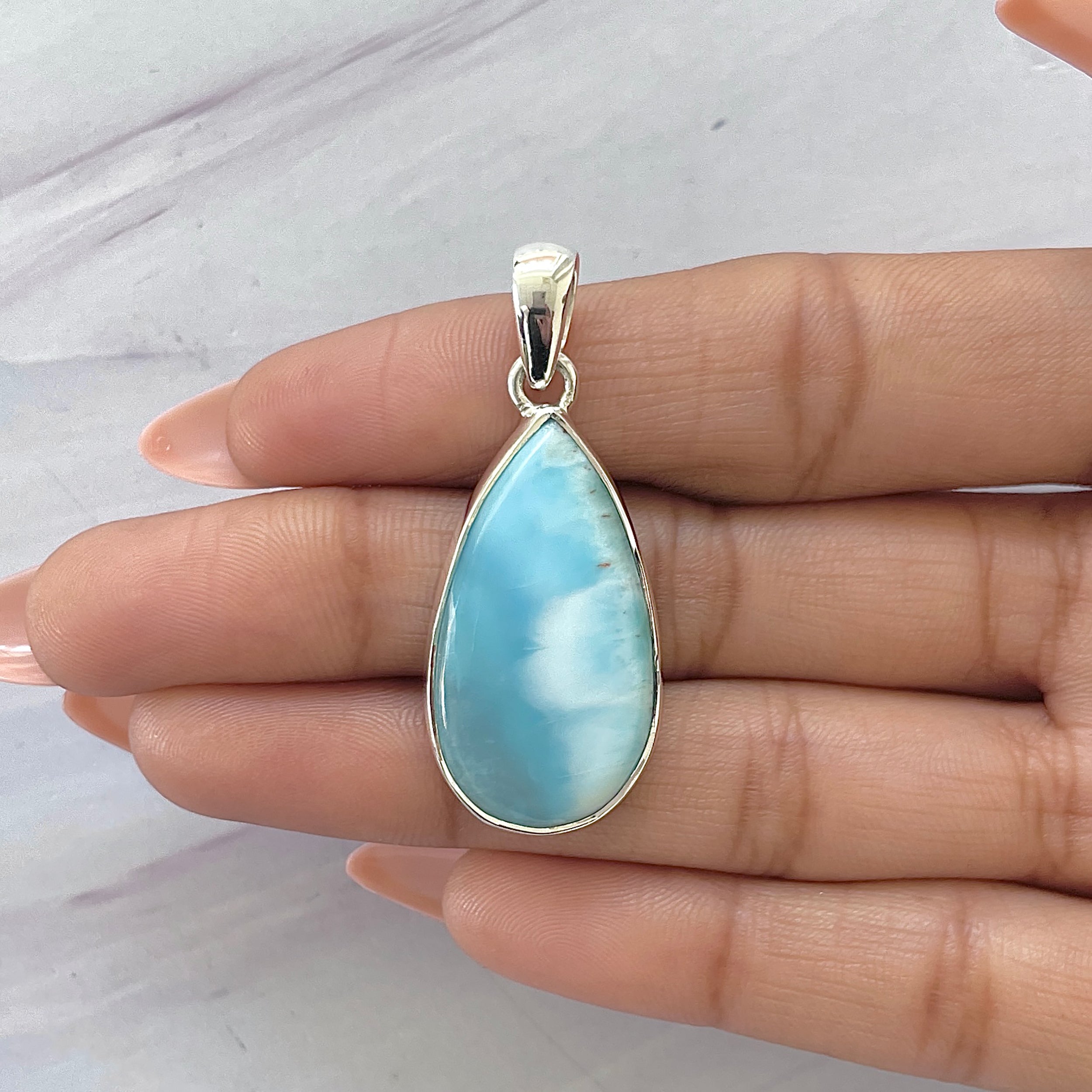 Larimar Pendant-(LAR-P-1612.)