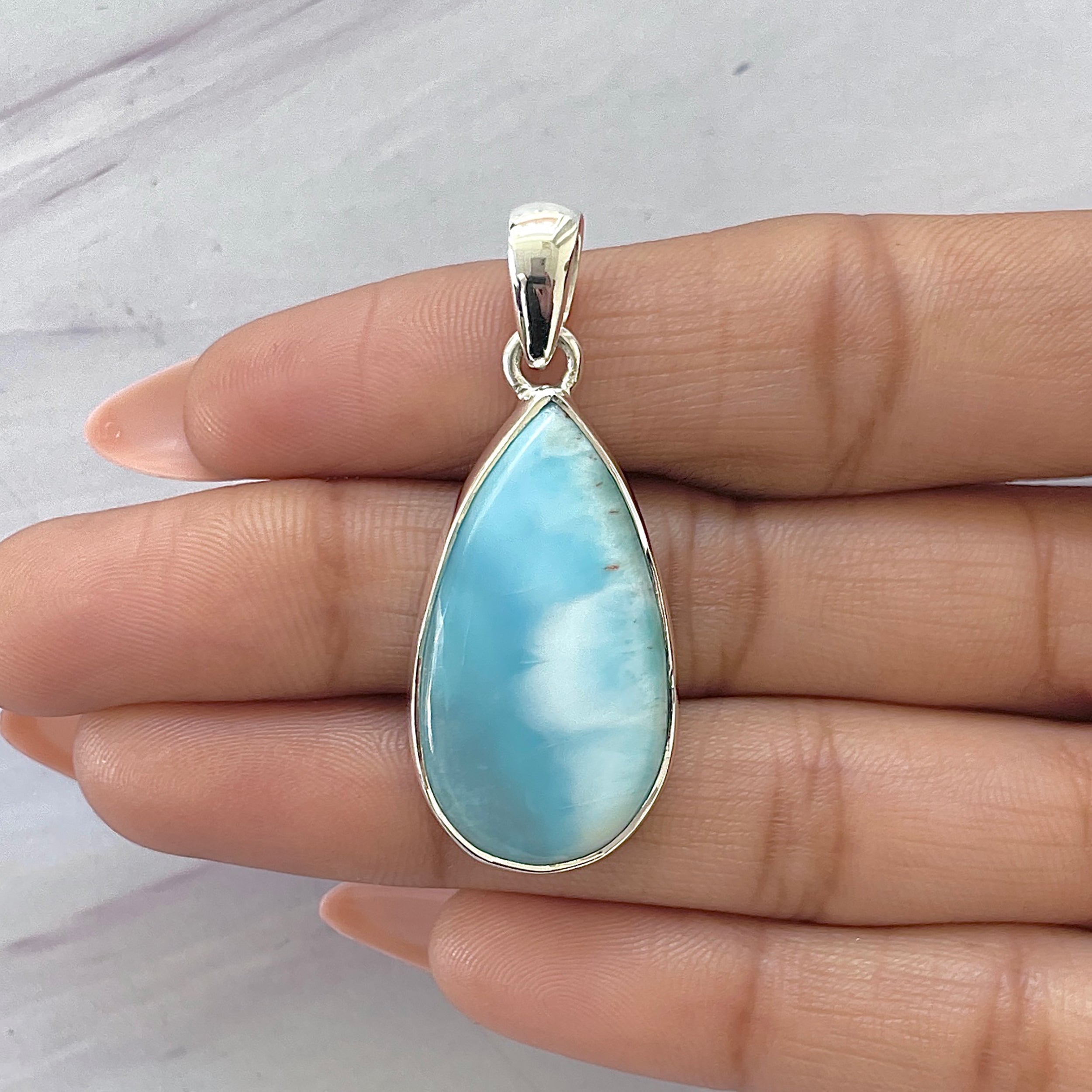Larimar Pendant-(LAR-P-1612.)