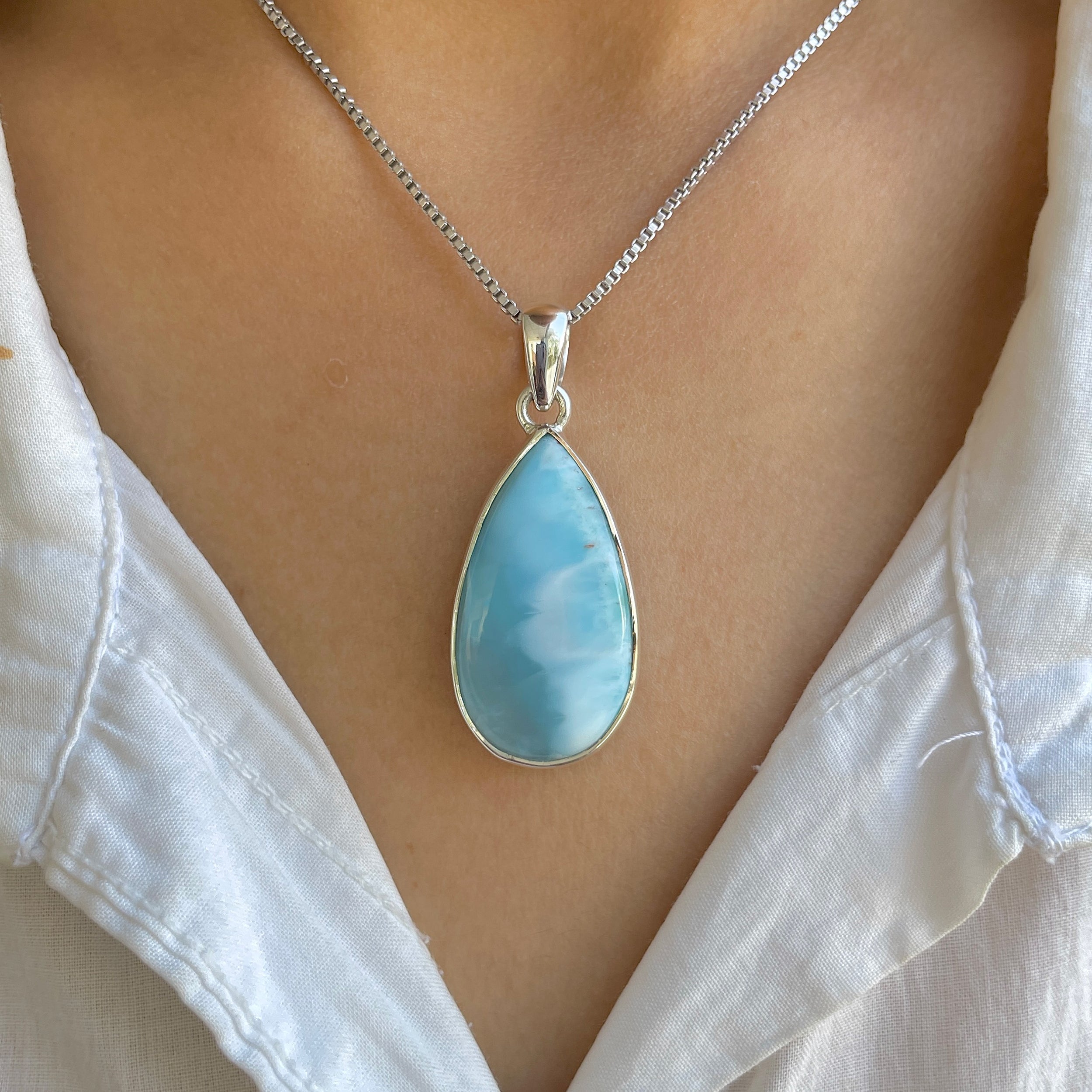Larimar Pendant-(LAR-P-1612.)