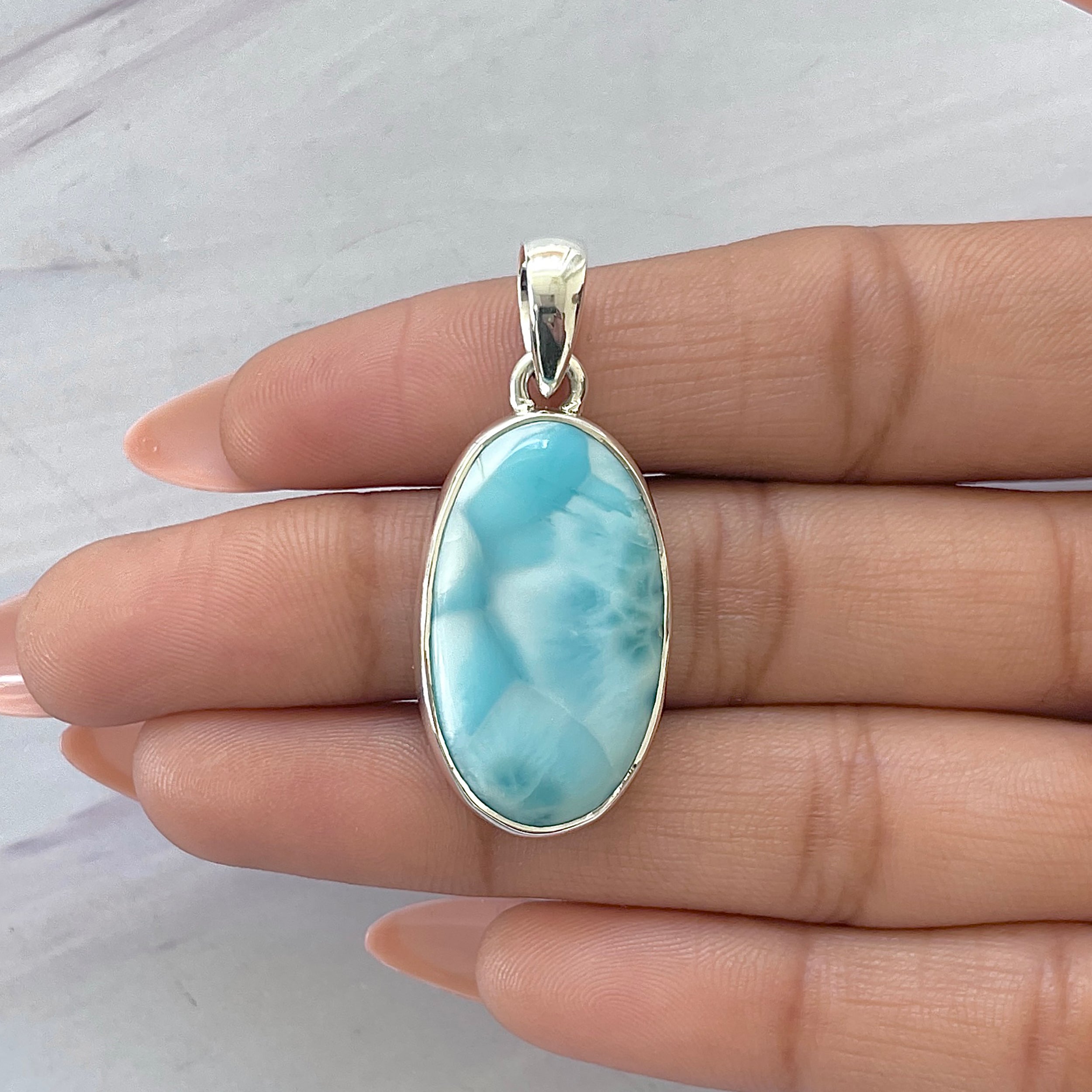Larimar Pendant-(LAR-P-1616.)