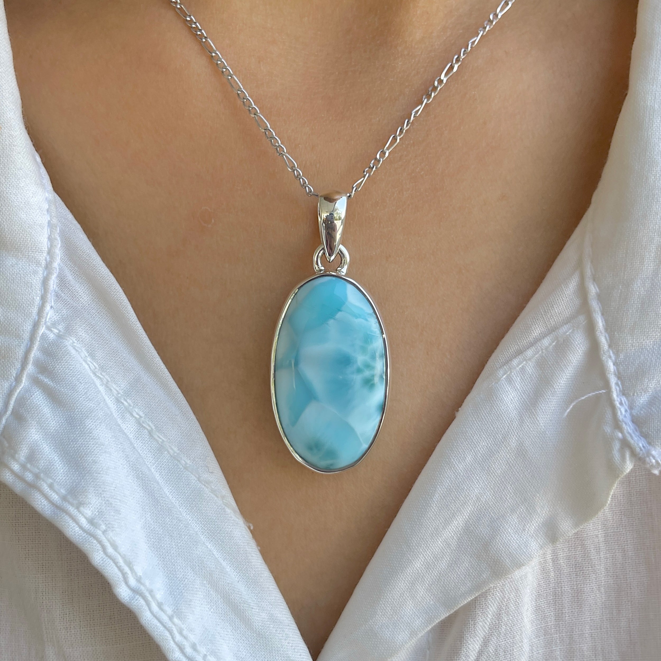 Larimar Pendant-(LAR-P-1616.)
