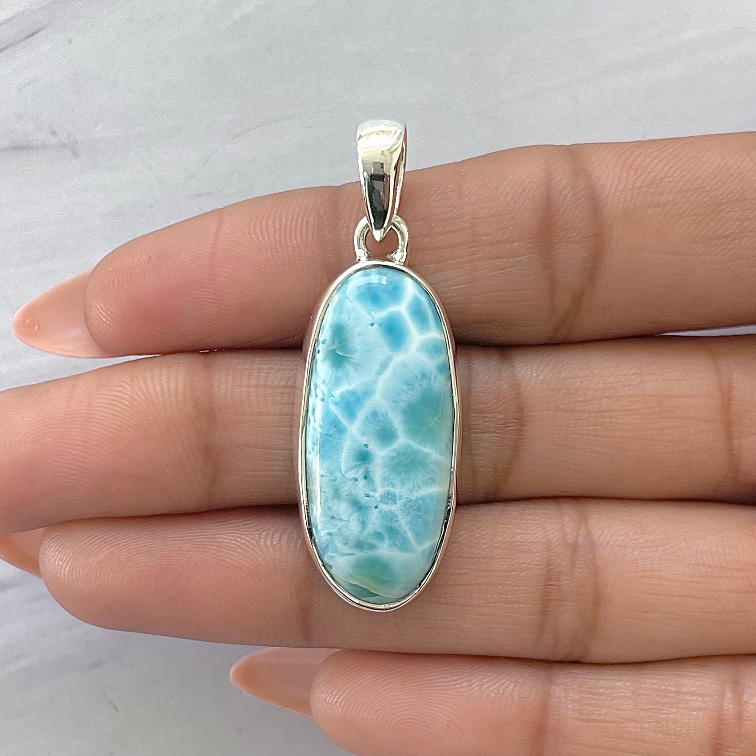 Larimar Pendant-(LAR-P-1617.)