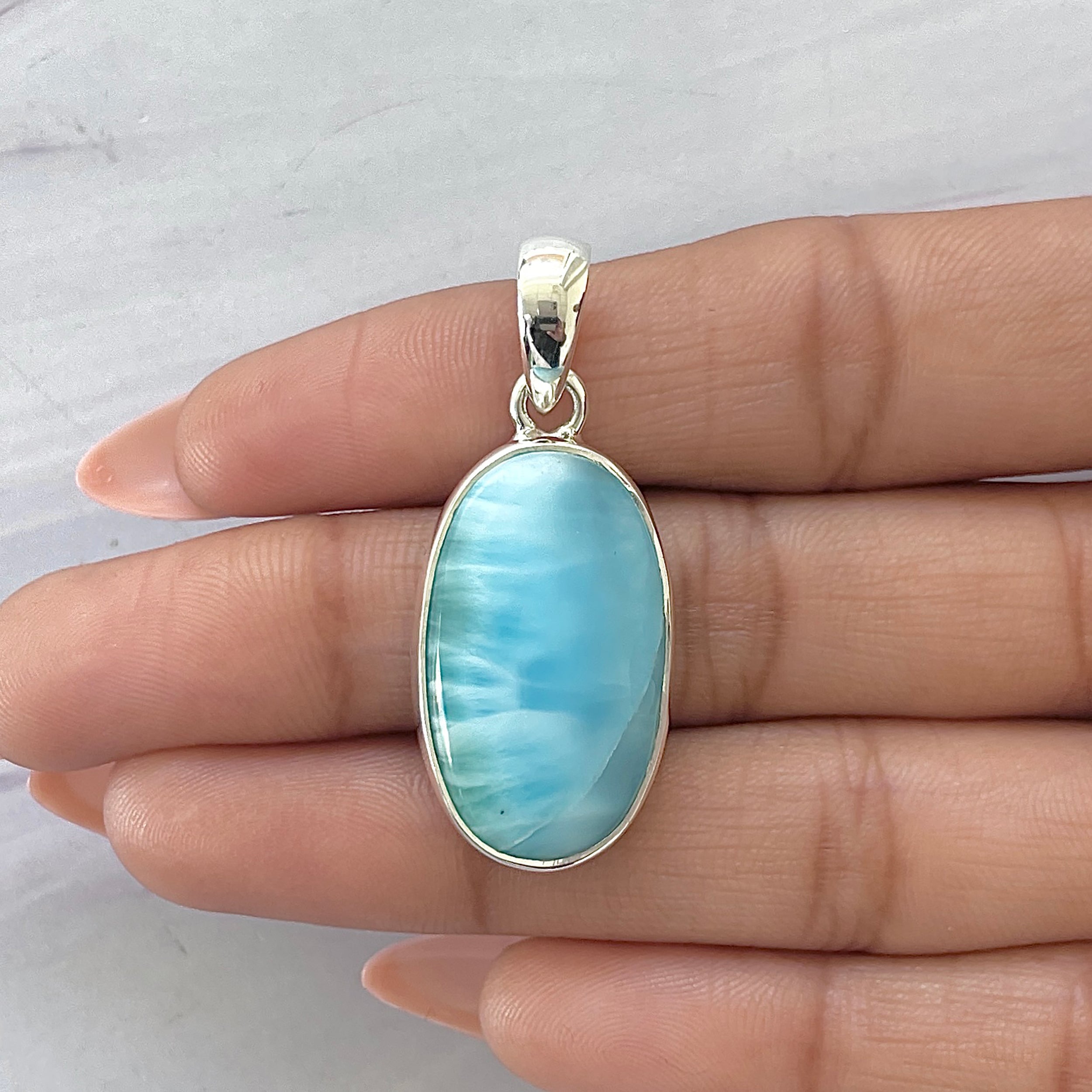 Larimar Pendant-(LAR-P-1618.)