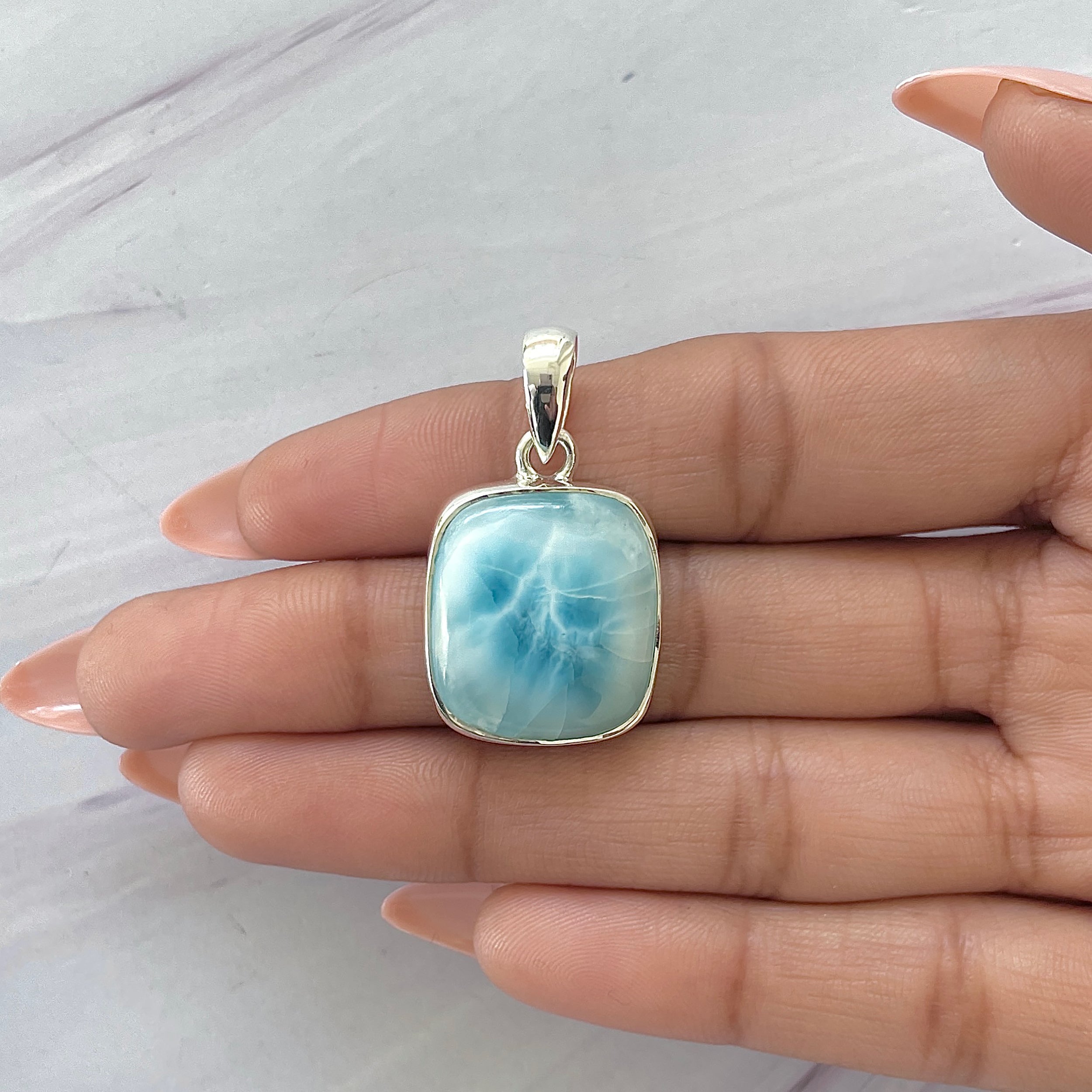 Larimar Pendant-(LAR-P-1620.)
